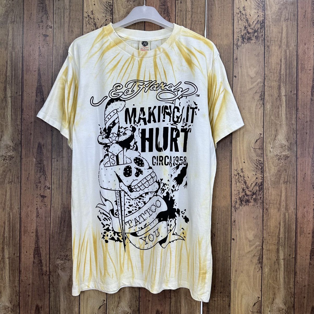 Ed Hardy Ed Hardy Tye Dye Tattoo Skull Design Tshirt A747 Size US L / EU 52-54 / 3 - 1 Thumbnail