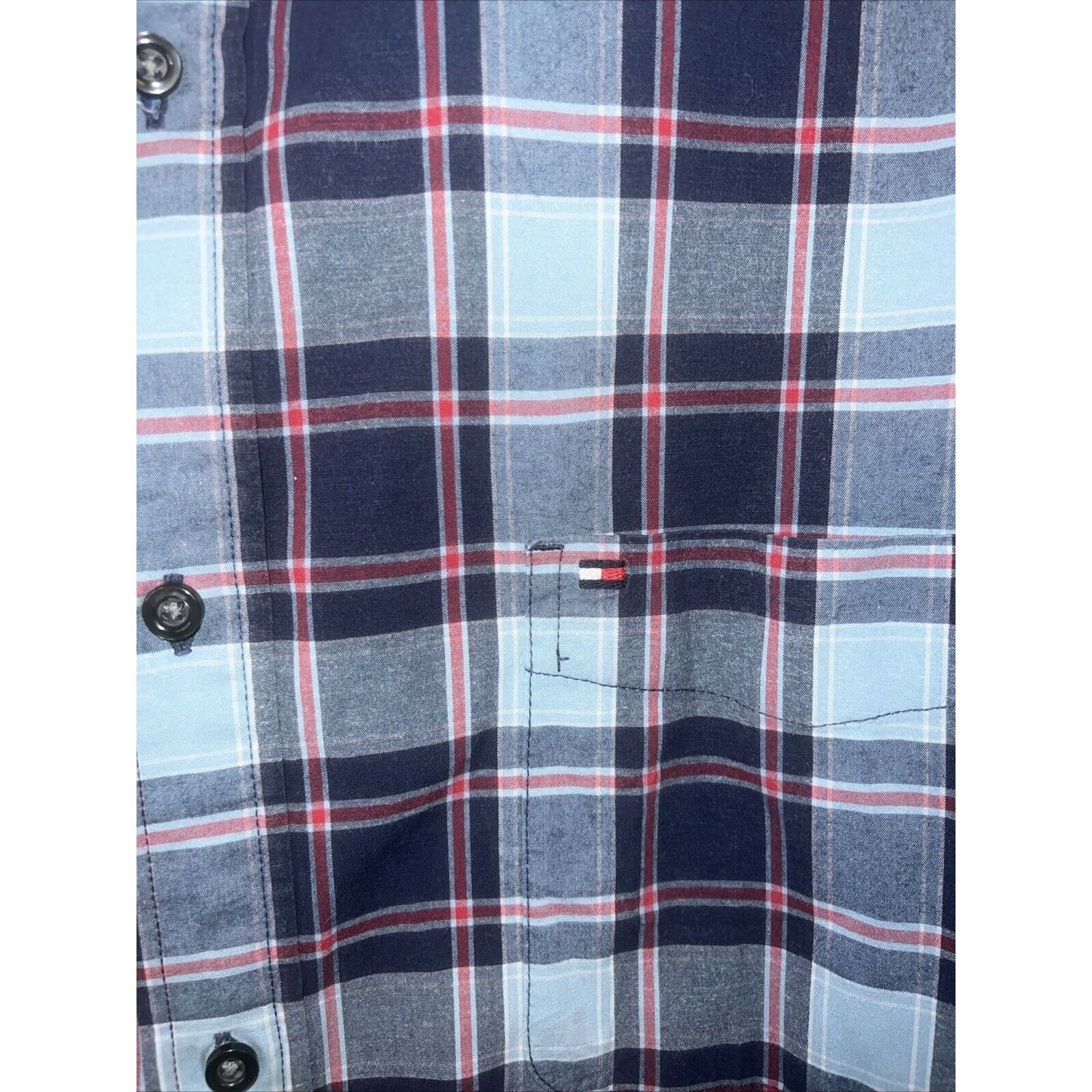 Tommy Hilfiger Tommy Hilfiger Men’s Button Up Shirt Size XL Blue Red Plaid Size US XL / EU 56 / 4 - 3 Thumbnail