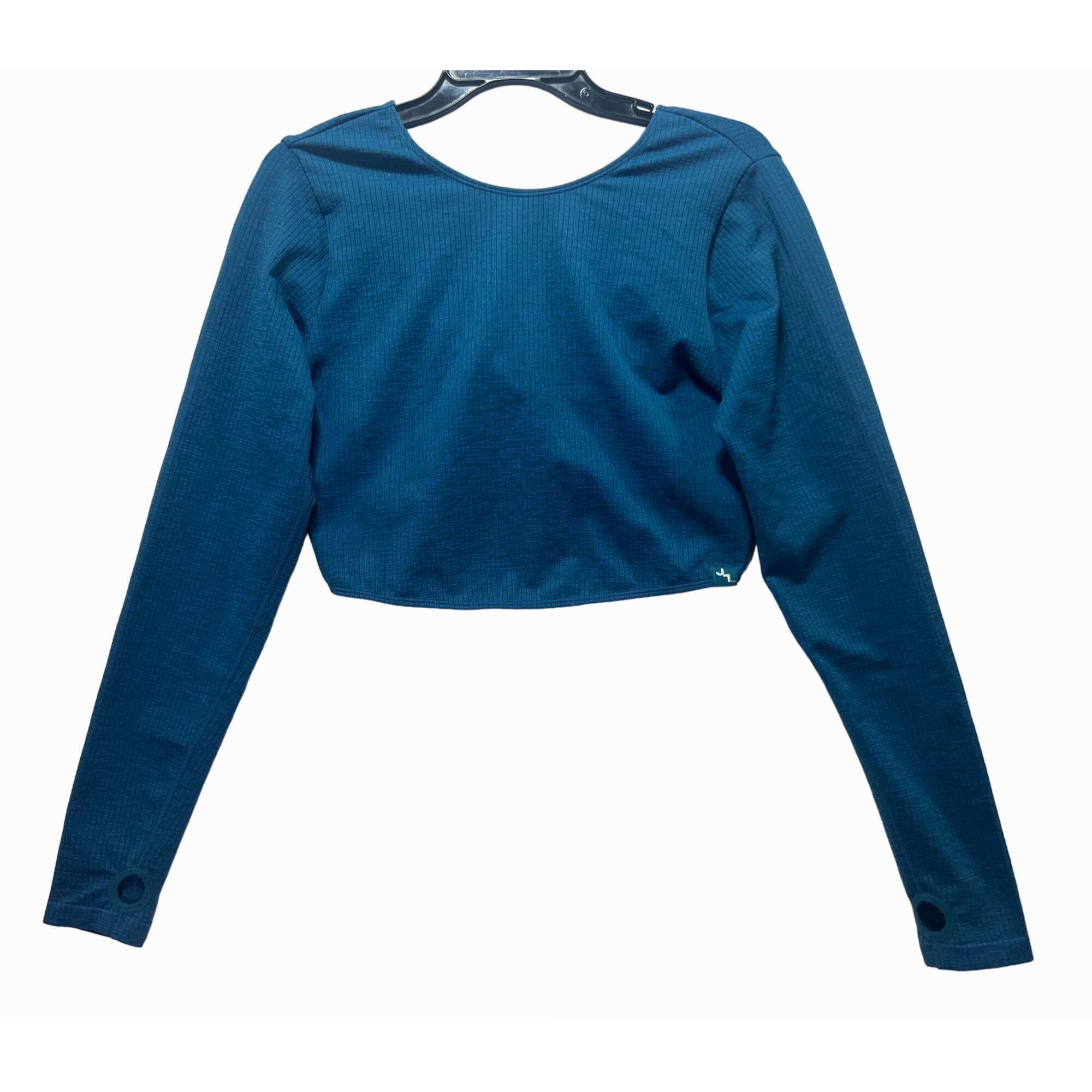 Other JoyLab - Women's Wear 2 Ways Long Sleeve Crop Top - Blue - X Size XXL / US 16-18 / IT 52-54 - 4 Thumbnail