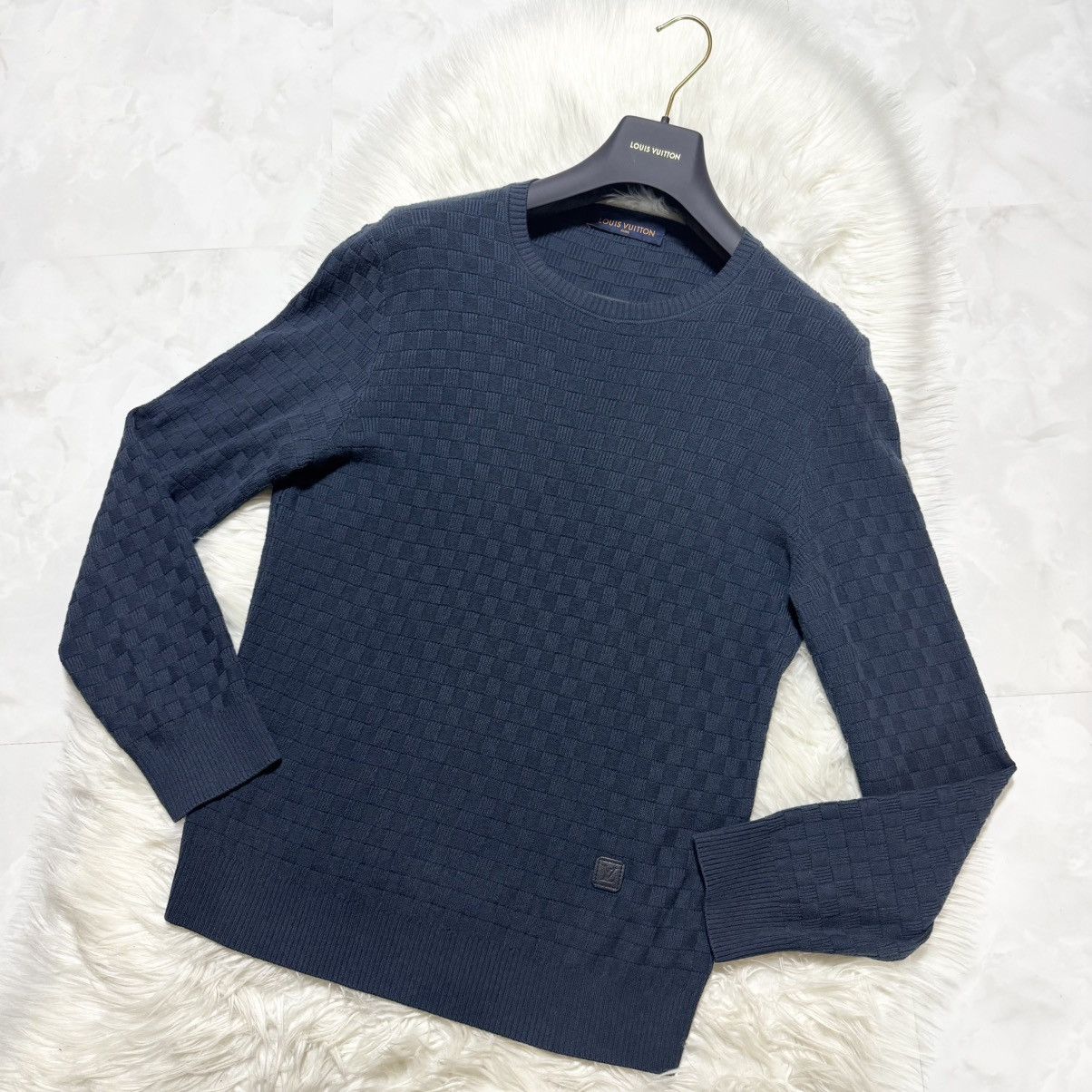 Louis Vuitton Authentic Louis Vuitton Damier Knit Sweater Size US S / EU 44-46 / 1 - 8 Thumbnail