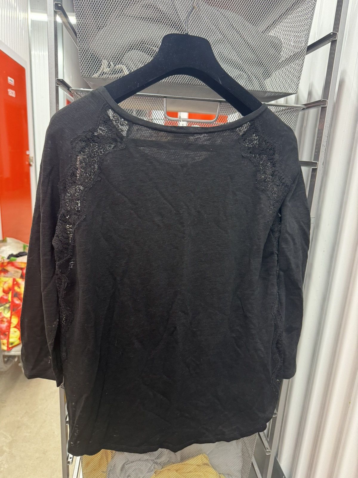 Sandro Sandro Black Lace Top Size 3 Size XS / US 0-2 / IT 36-38 - 4 Thumbnail