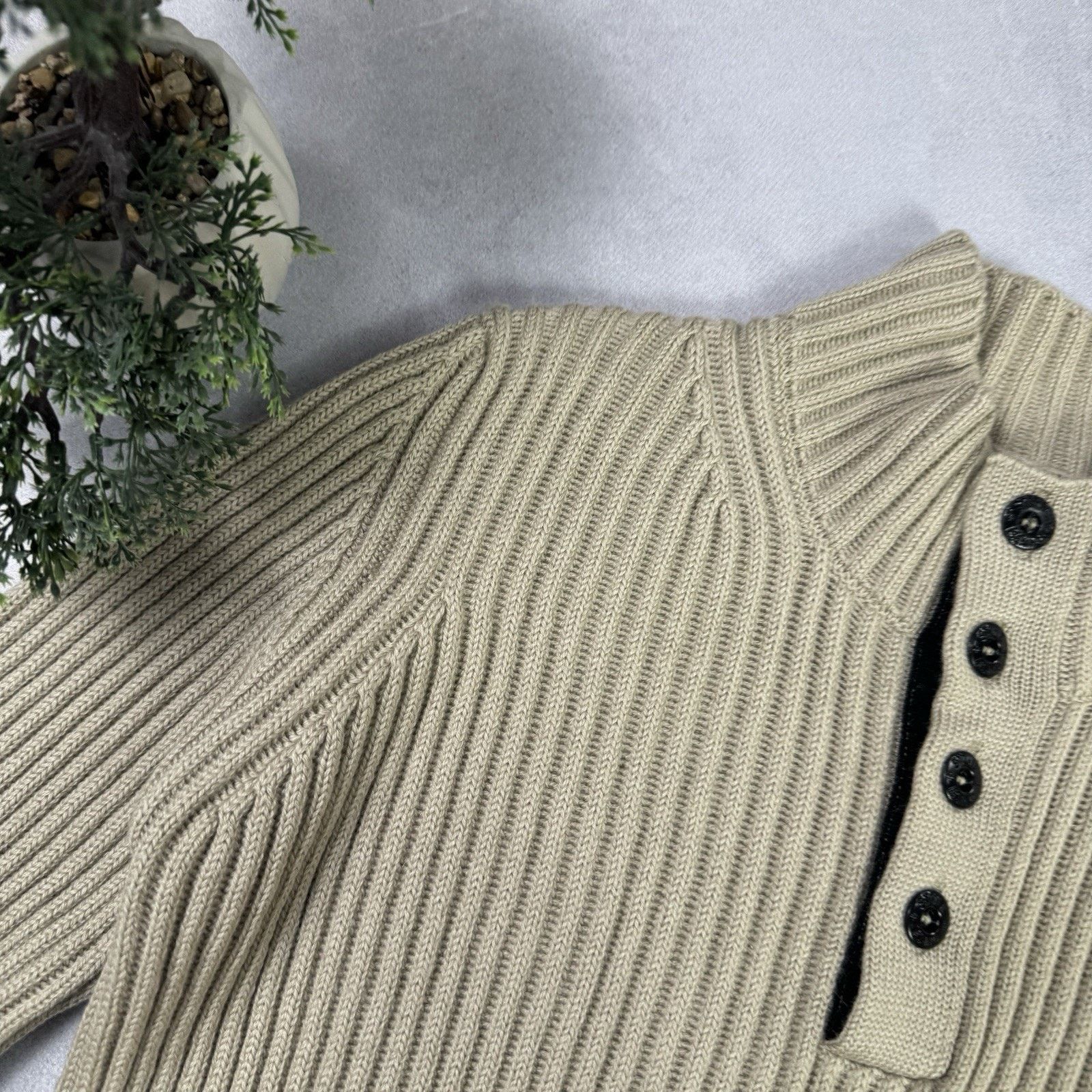 Stone Island Vintage Stone Island Junior Heavy Sweater Size 12/152 Beige Size US XS / EU 42 / 0 - 2 Thumbnail