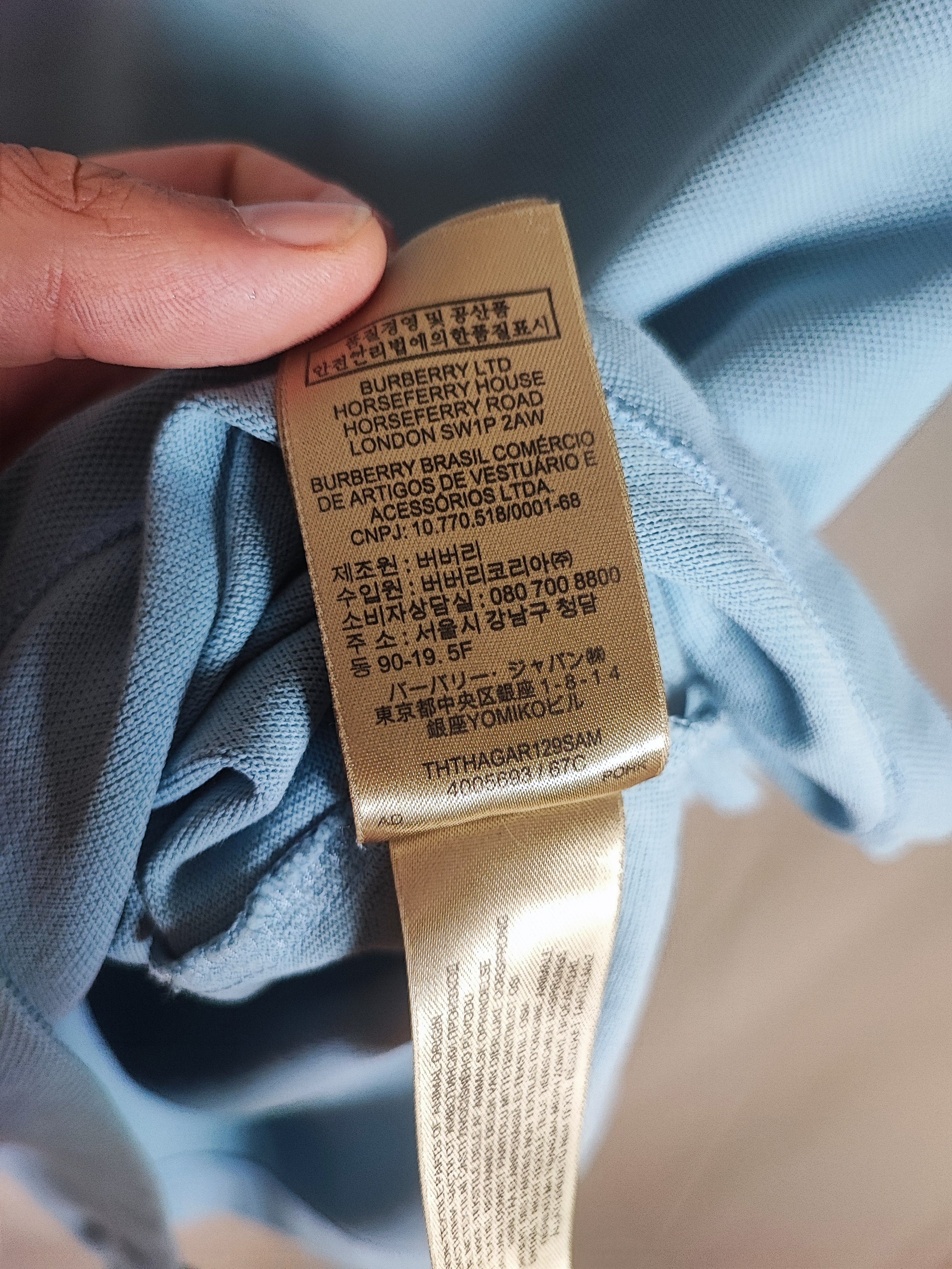 Burberry 🔥 Burberry Polo size M Blue Rare🔥 Size US M / EU 48-50 / 2 - 10 Thumbnail