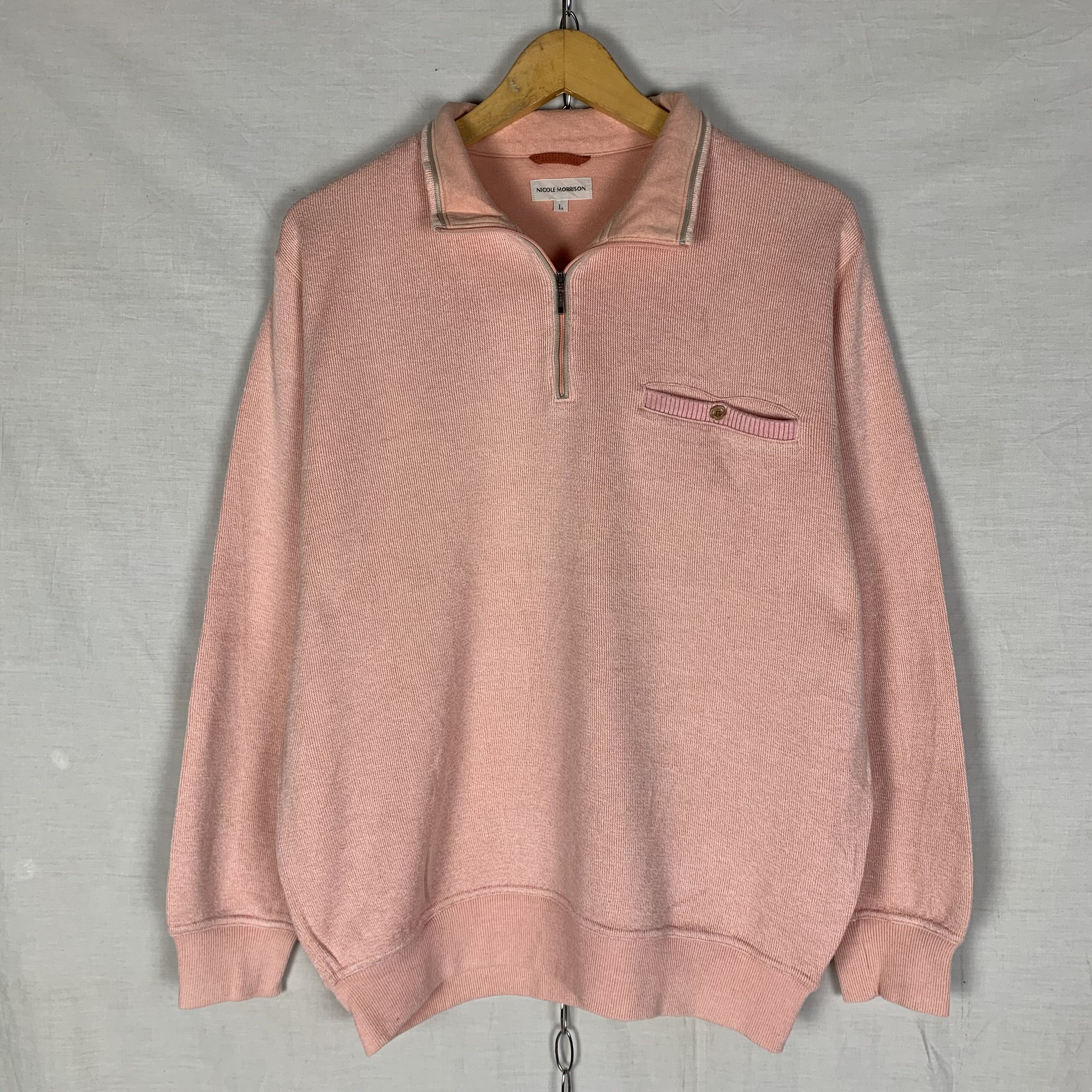 Japanese Brand Vintage Nicole Morisson Halfzip Sweatshirt Crewneck Size US M / EU 48-50 / 2 - 1 Thumbnail