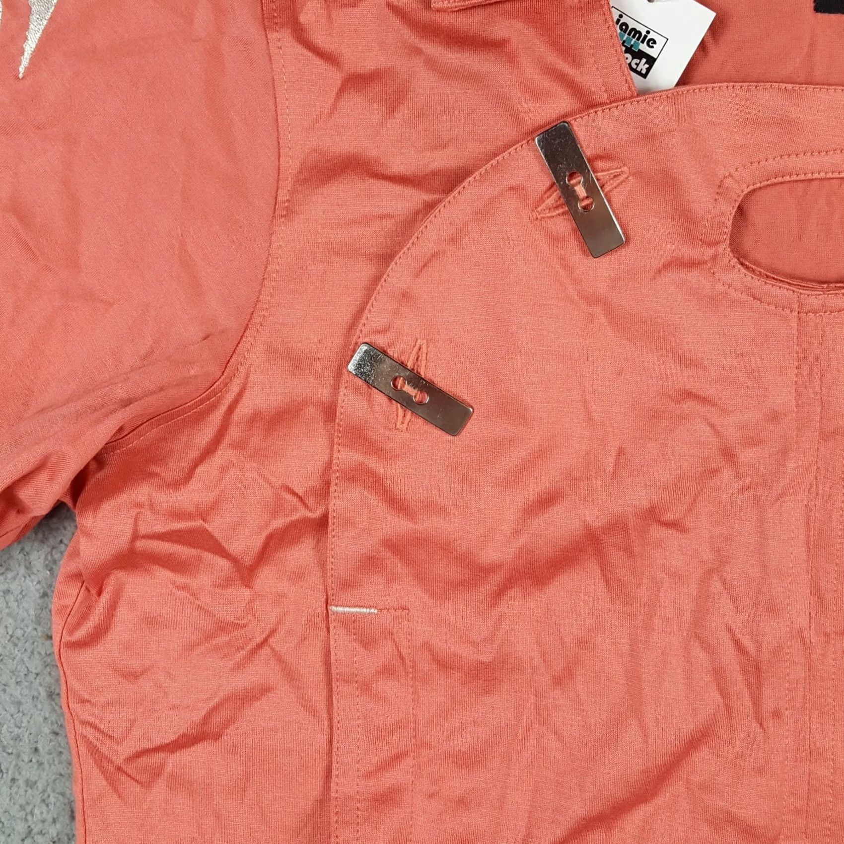 Vintage VINTAGE Jamie Sadock Polo Shirt Womens S Pink Short Sleeve Golf Knit 100% Cotton Y2K 90s Preppy Retro Sport Polo Size S / US 4 / IT 40 - 4 Thumbnail