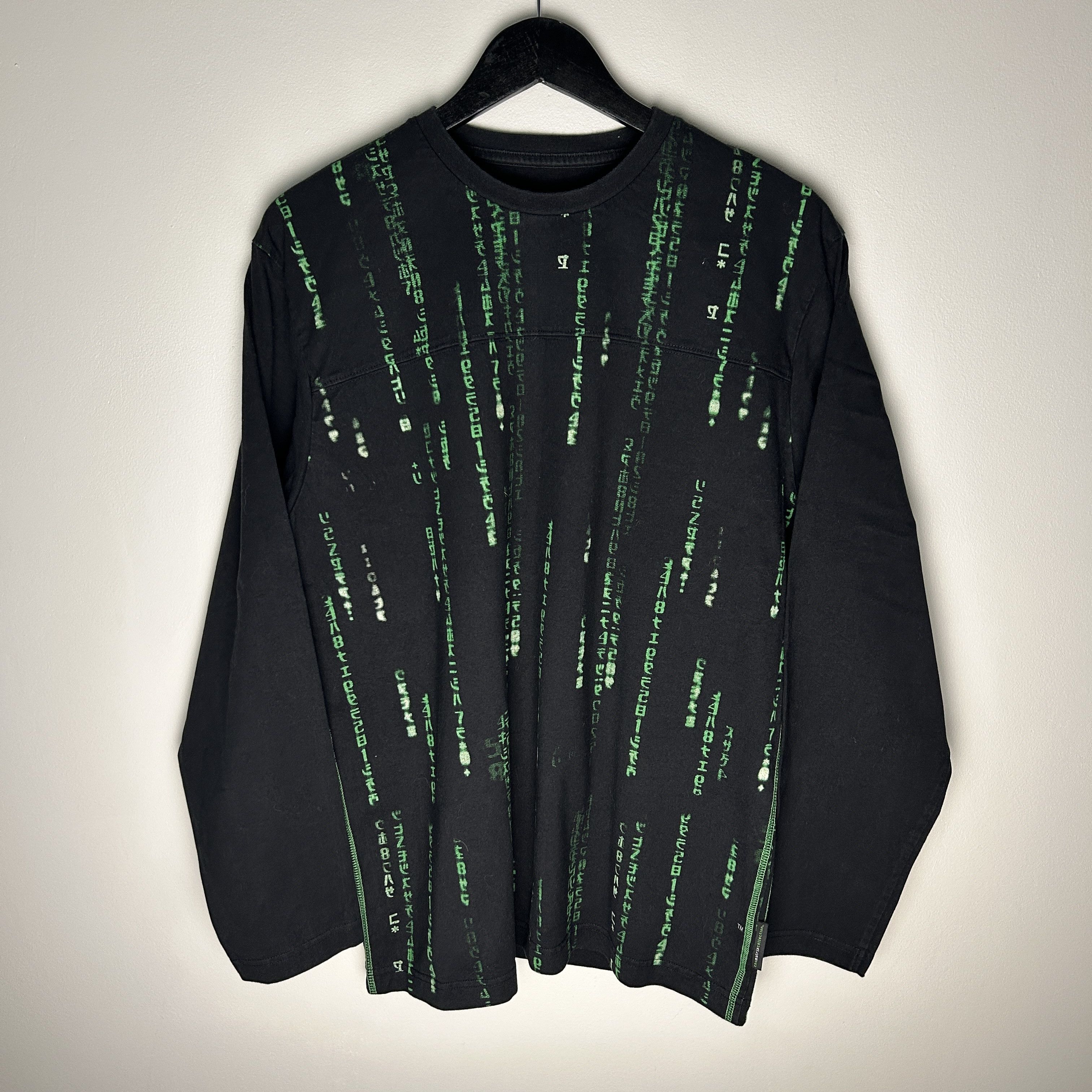 Vintage Matrix Reloaded Glitch 2003 Longsleeve Movie T-shirt