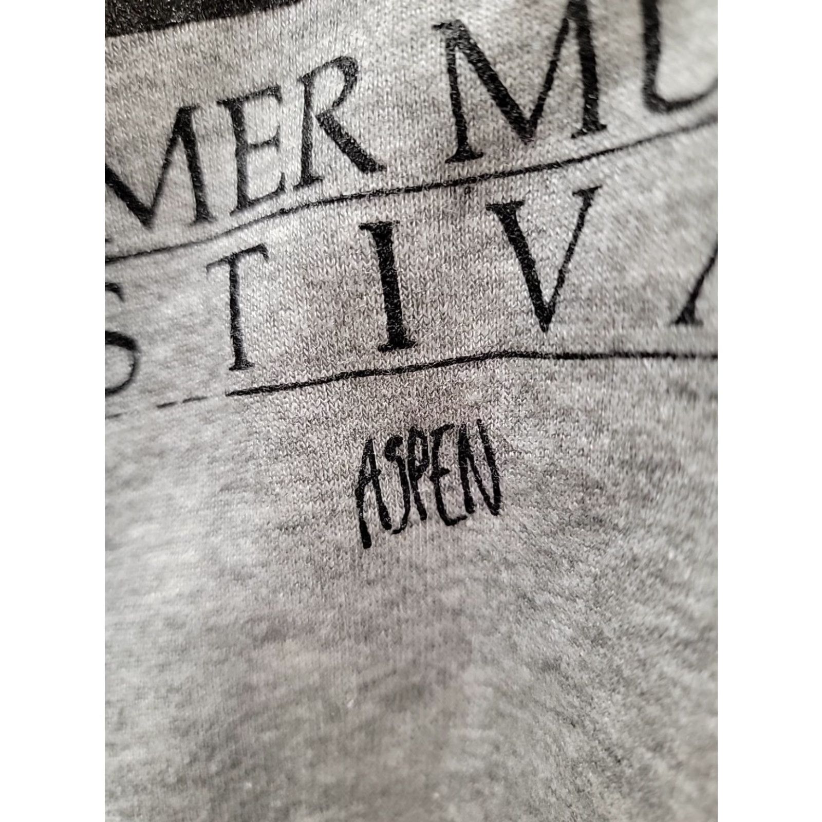 Vintage VINTAGE Sweatshirt Men 2XL Gray Music Aspen Summer Festival Pullover Vintage Distressed Front Sleeve Chest 23 Length 29 Size US XXL / EU 58 / 5 - 3 Thumbnail