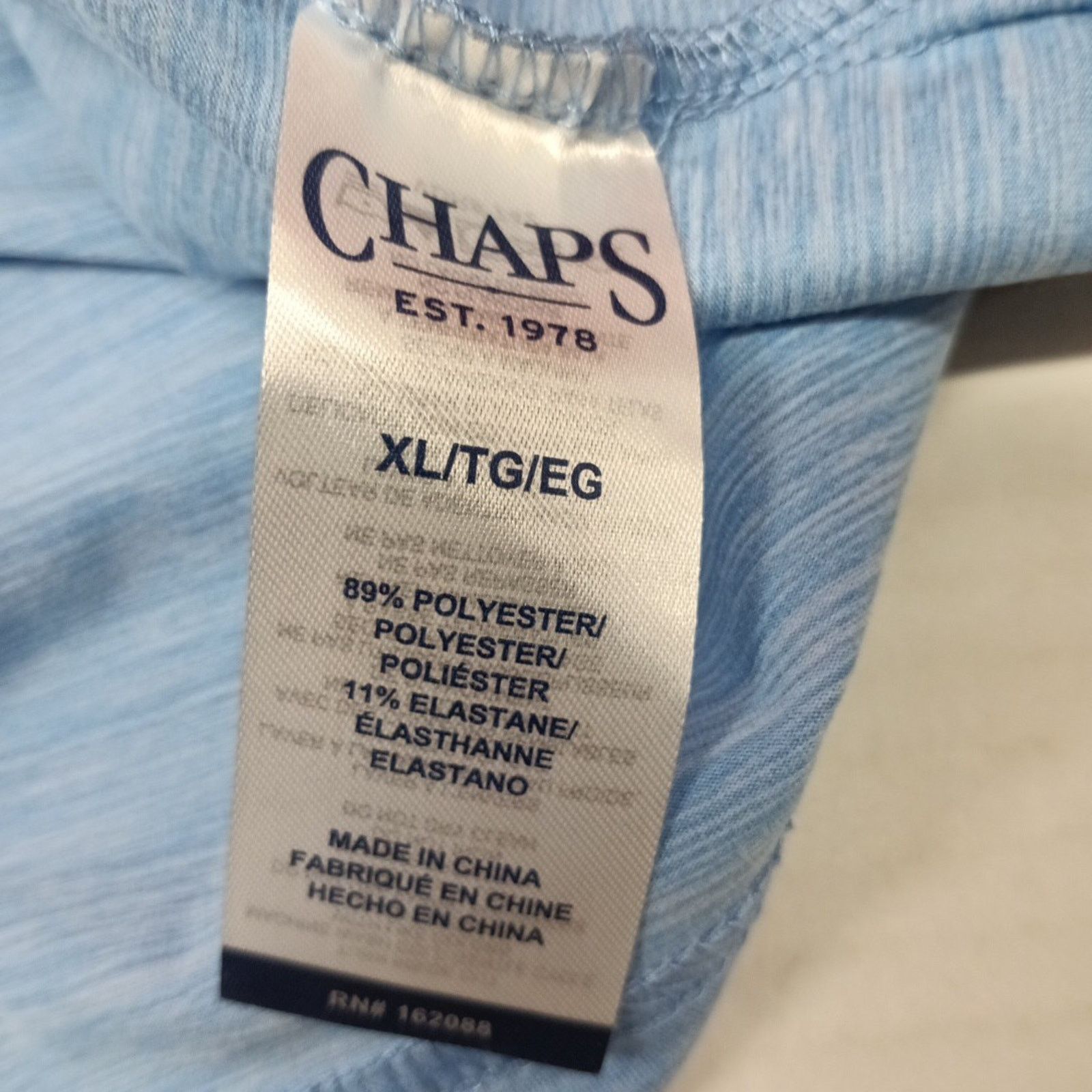 Chaps Chaps Everyday Performance Polo Shirt Men's Size XL Blue Size US XL / EU 56 / 4 - 6 Thumbnail