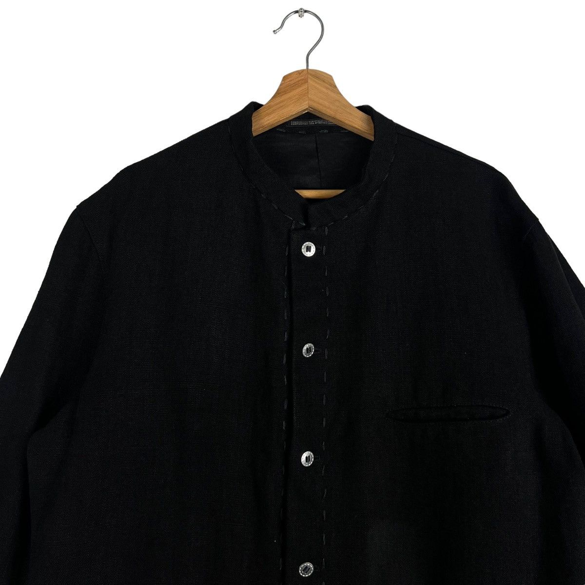 Yohji Yamamoto 🔥VTG YOHJI YAMAMOTO POUR HOMME AW1999 WOOL BUTTON JACKET Size US L / EU 52-54 / 3 - 2 Thumbnail