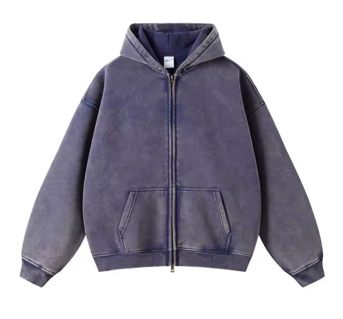 Japanese Brand × Vintage Batik fleece zippered hoodie Size US XL / EU 56 / 4 - 2 Thumbnail
