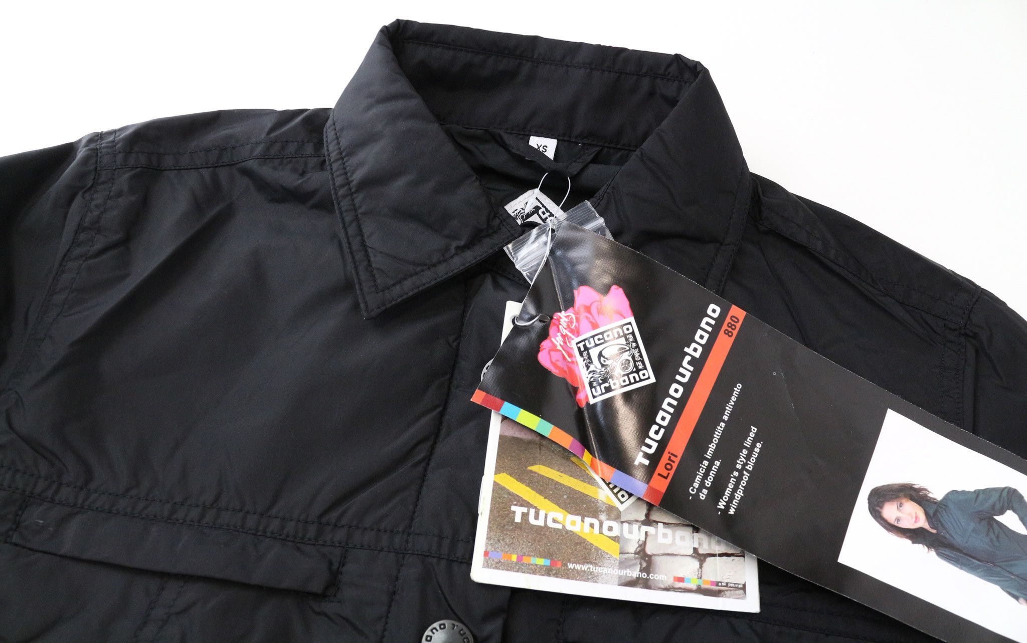 Other LORI XS Black Windproof Padded Moto Jacket 75135 Size XS / US 0-2 / IT 36-38 - 3 Thumbnail