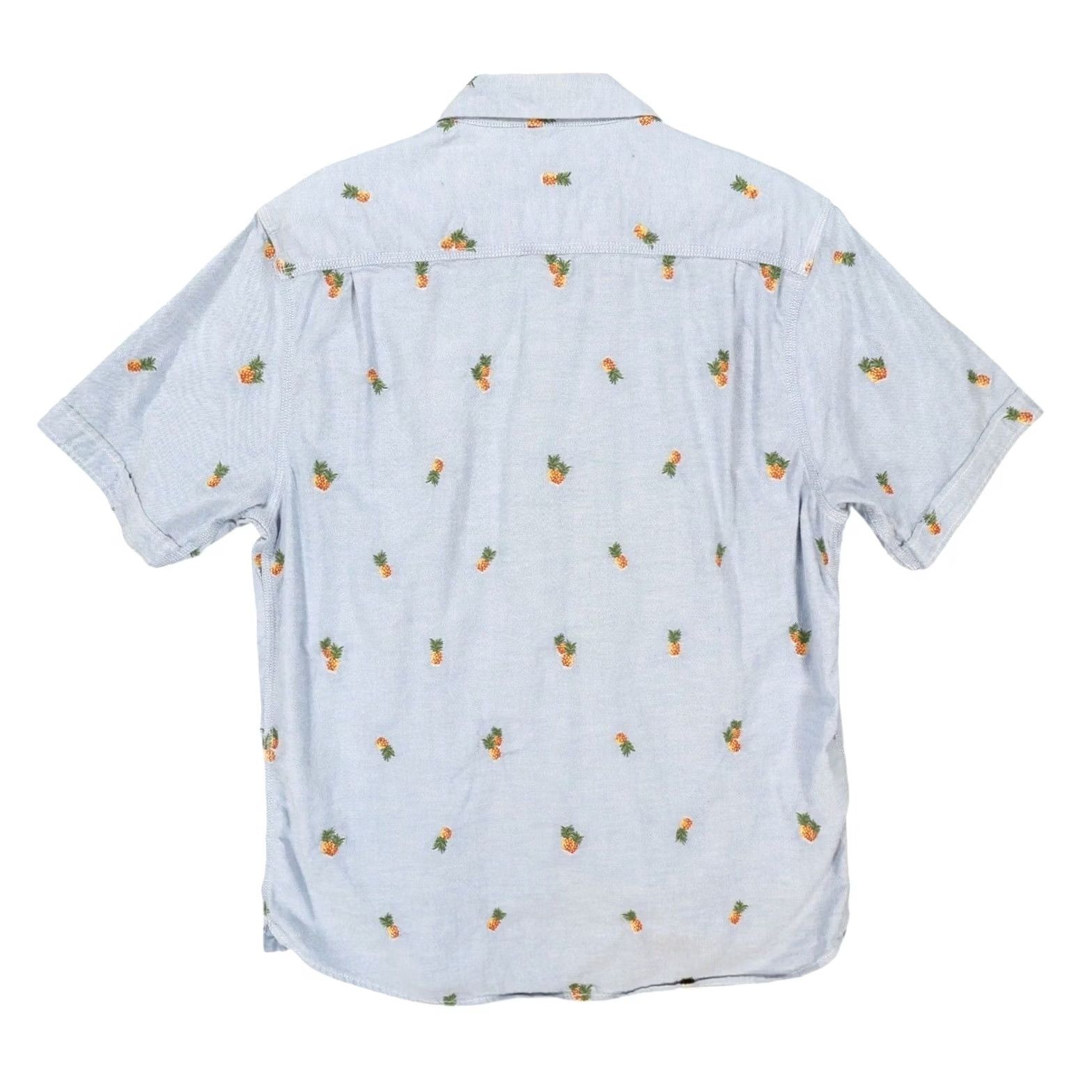 Tommy Bahama Tommy Bahama Shirt Mens M Blue Pineapple Embroidered Short Sleeve Casual Tropical Size US 31 - 2 Thumbnail