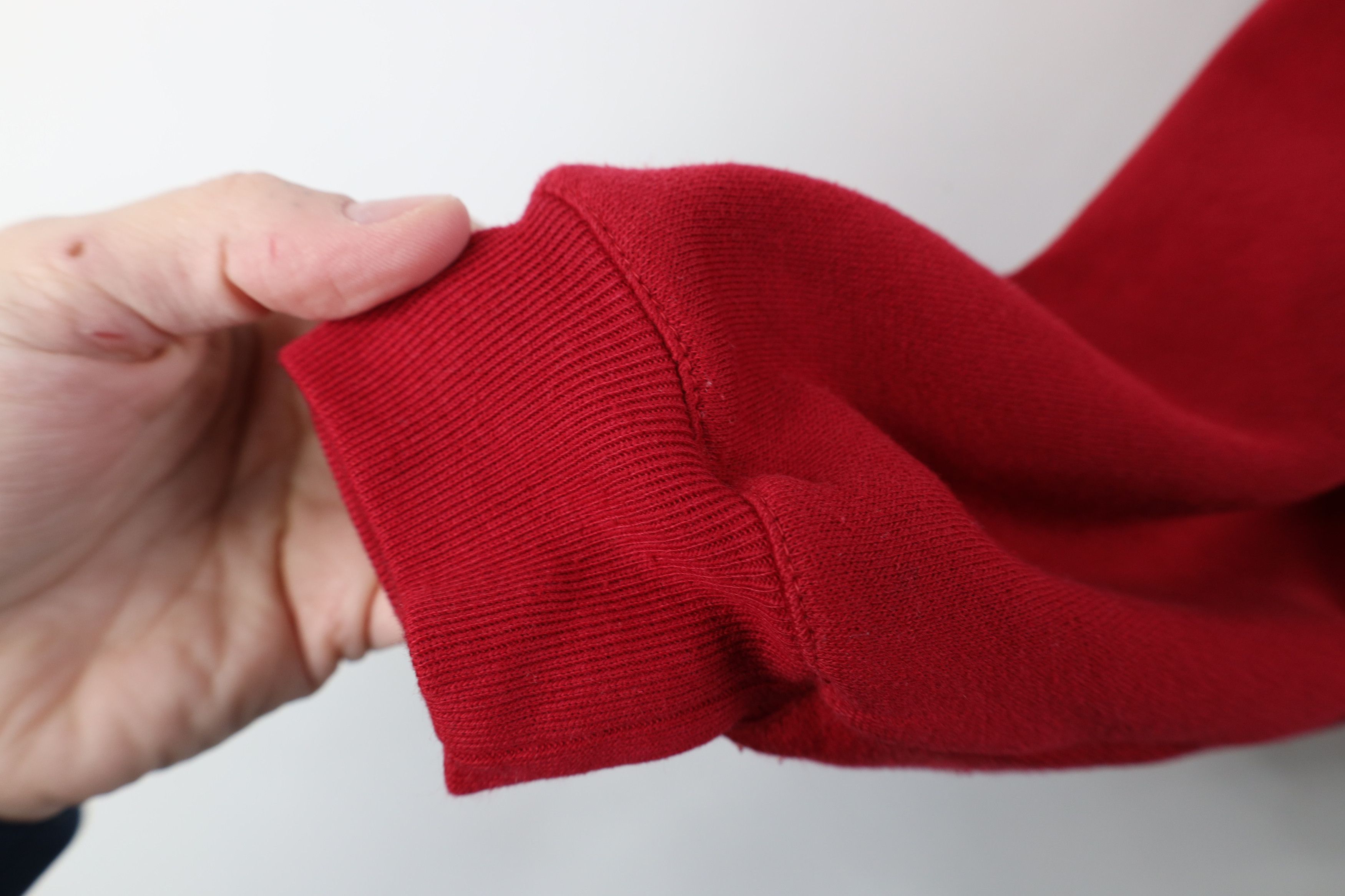 Vintage Vintage 90s Streetwear Argyle Mock Neck Sweatshirt Red Size M / US 6-8 / IT 42-44 - 8 Thumbnail