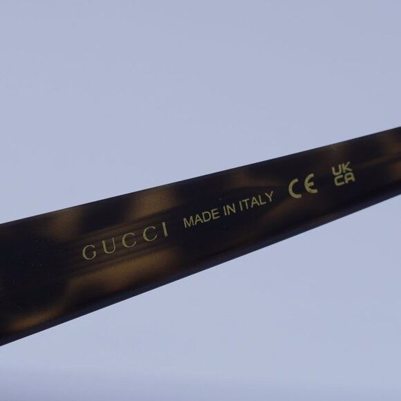 Gucci Gucci GG1787S 002 Sunglasses Dark Havana Cat Eye Frame Size ONE SIZE - 7 Thumbnail