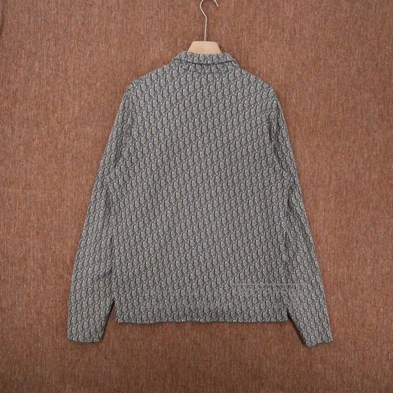 Dior Dior Beige full printed pattern logo knitted long-sleeved Size US L / EU 52-54 / 3 - 2 Thumbnail