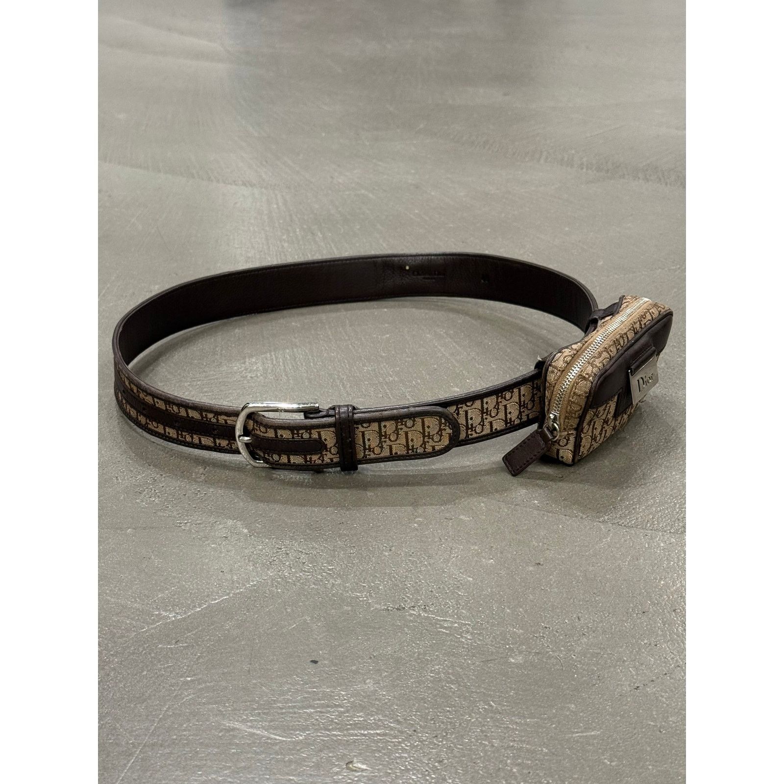 Dior 2000s Dior by Galliano monogram waist bag belt Size ONE SIZE - 2 Thumbnail