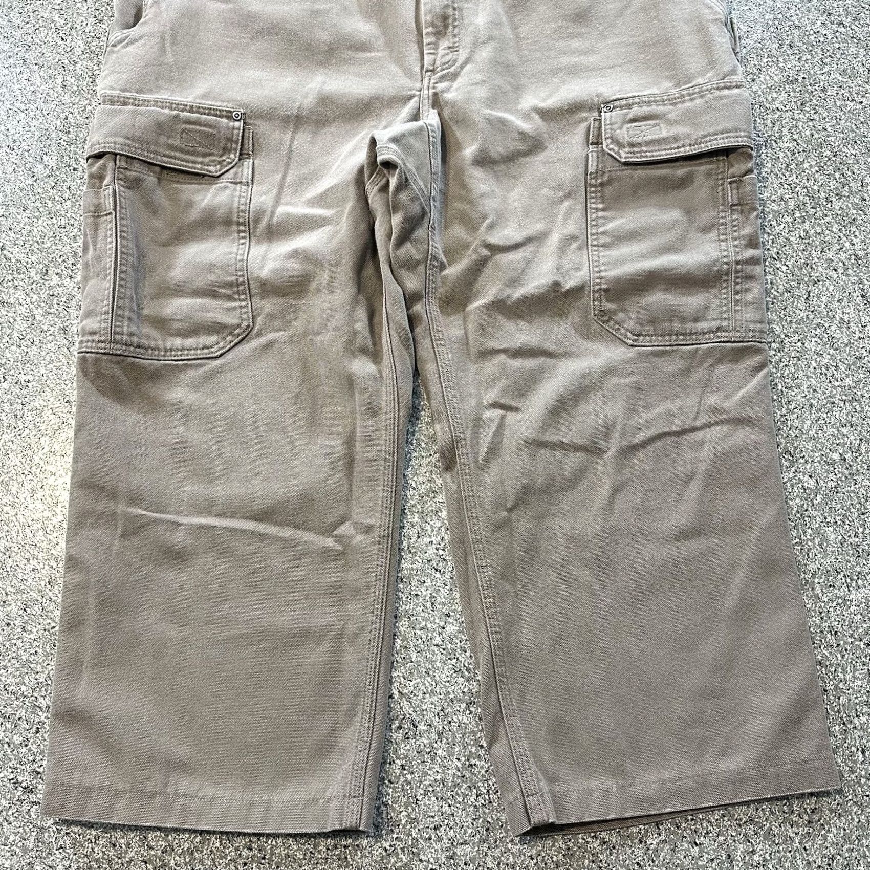Vintage Duluth Cargo Pants Mens 46 Beiges Relaxed Canvas 5-Pocket Workwear Khaki Casual Pants Mens 46x30 (46x28) Size US 30 / EU 46 - 3 Thumbnail
