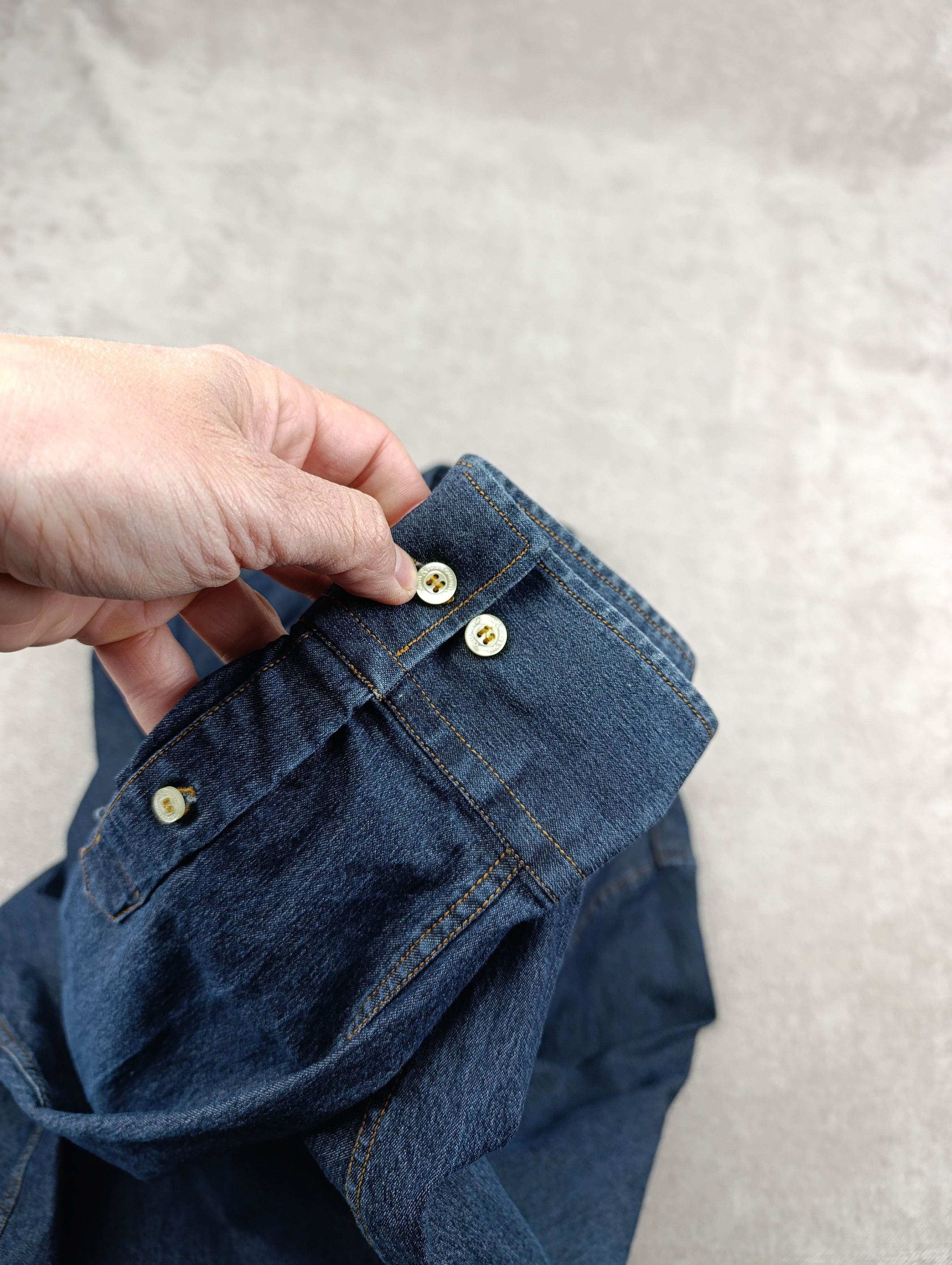 Dolce & Gabbana Dolce Gabbana Mens Denim Stretch Shirt Size 52 Size US L / EU 52-54 / 3 - 10 Thumbnail