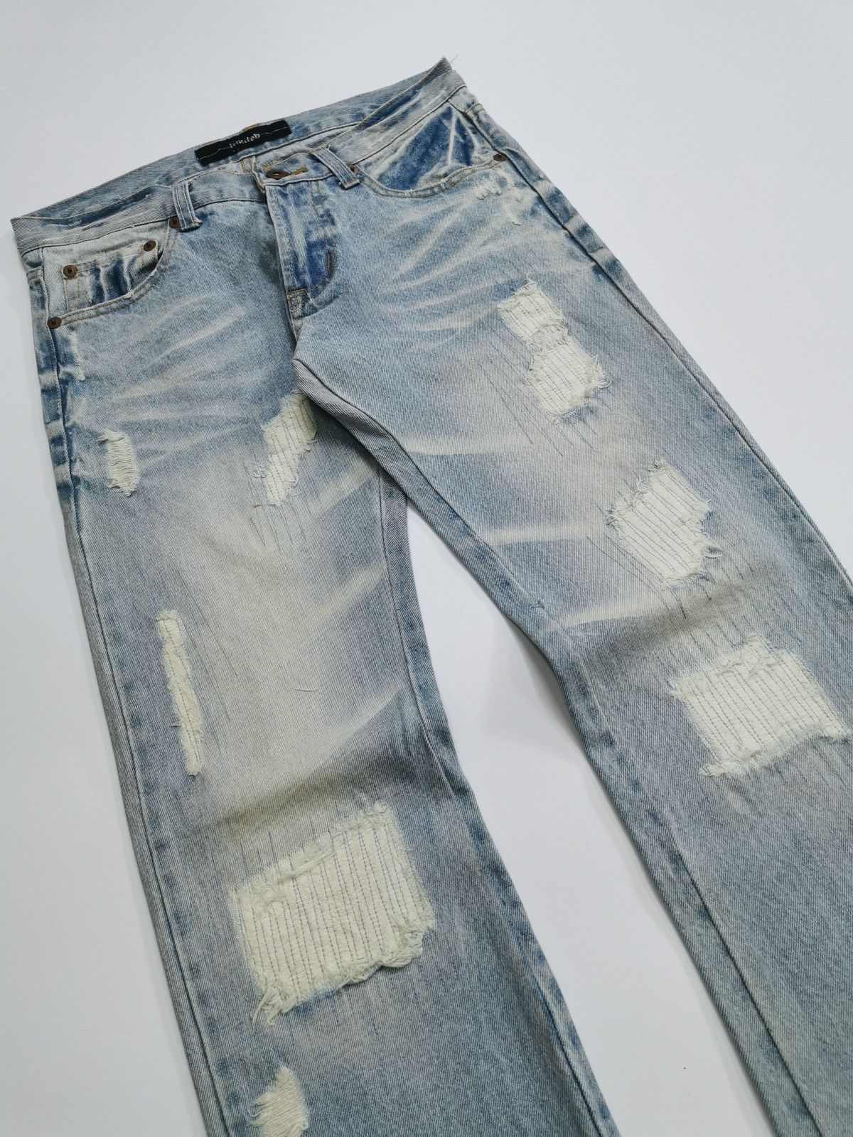 Japanese Brand Limited Japan Boro Denim Jeans Kapital inspire Size US 31 - 3 Thumbnail
