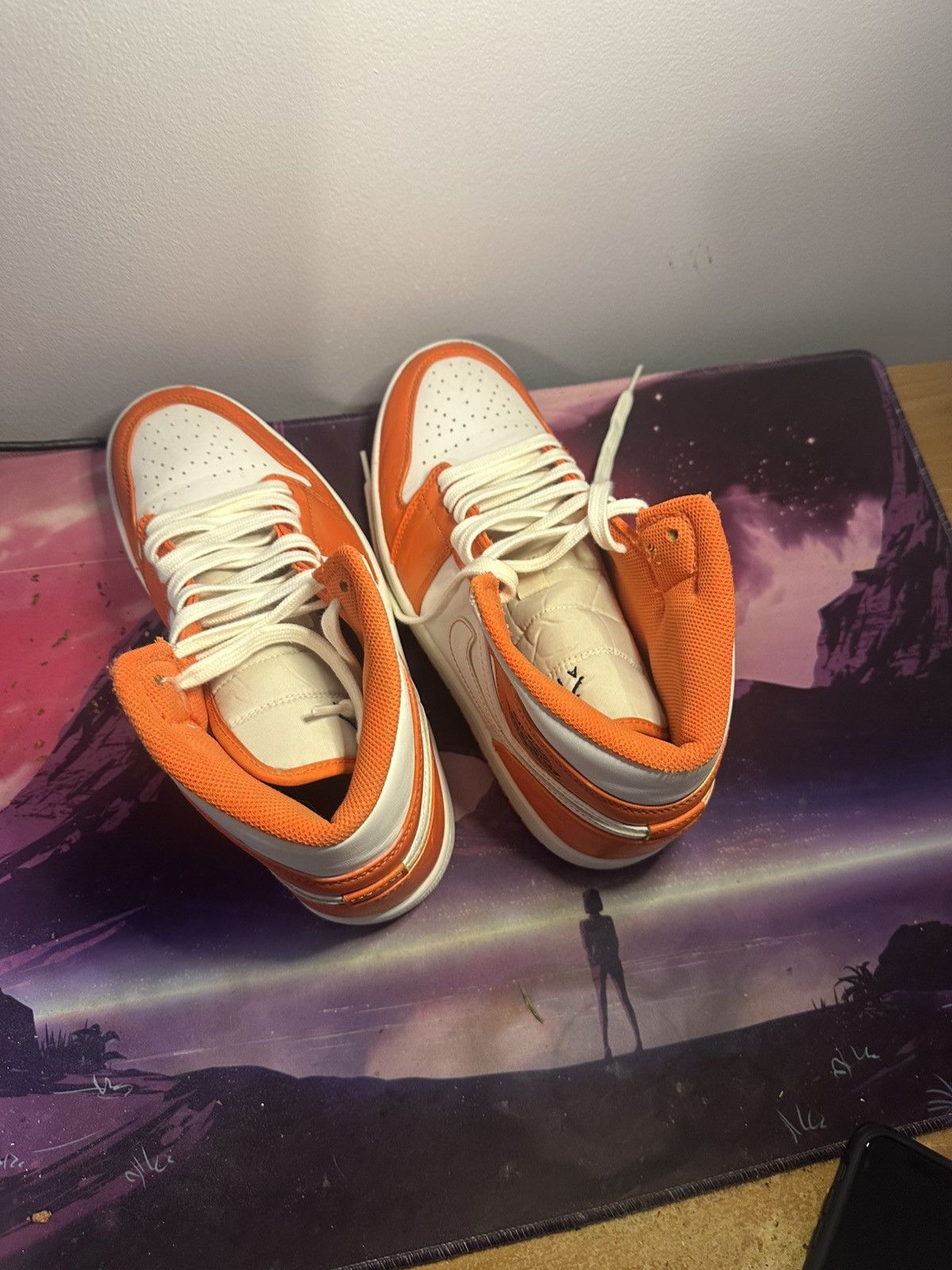 Other Jordan 1 mid “metallic orange” Size US 8.5 / EU 41-42 - 4 Thumbnail