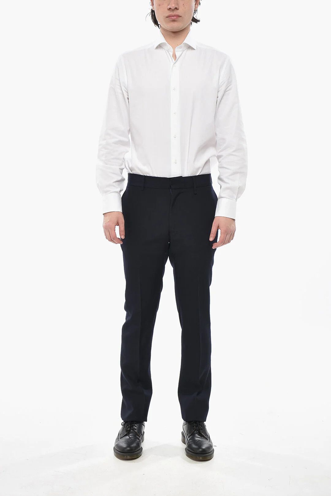 Givenchy og1mm0326 Virgin Wool Four-Pocket Pant in Blue Size US 32 / EU 48 - 4 Thumbnail