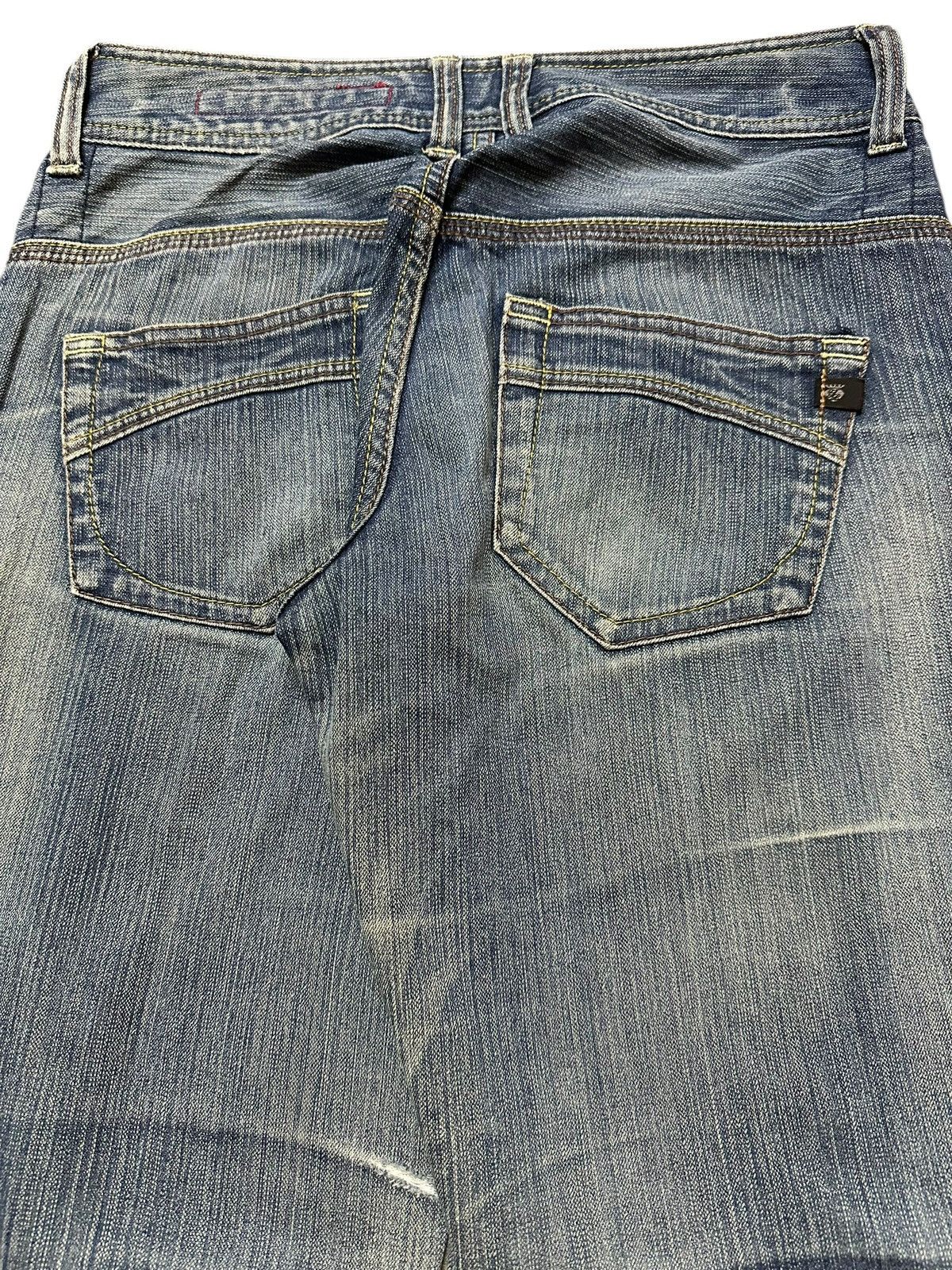If Six Was Nine Vintage Japanese Brand Blue Wash Faded Style Wide Leg Jeans Size US 28 / EU 44 - 6 Thumbnail