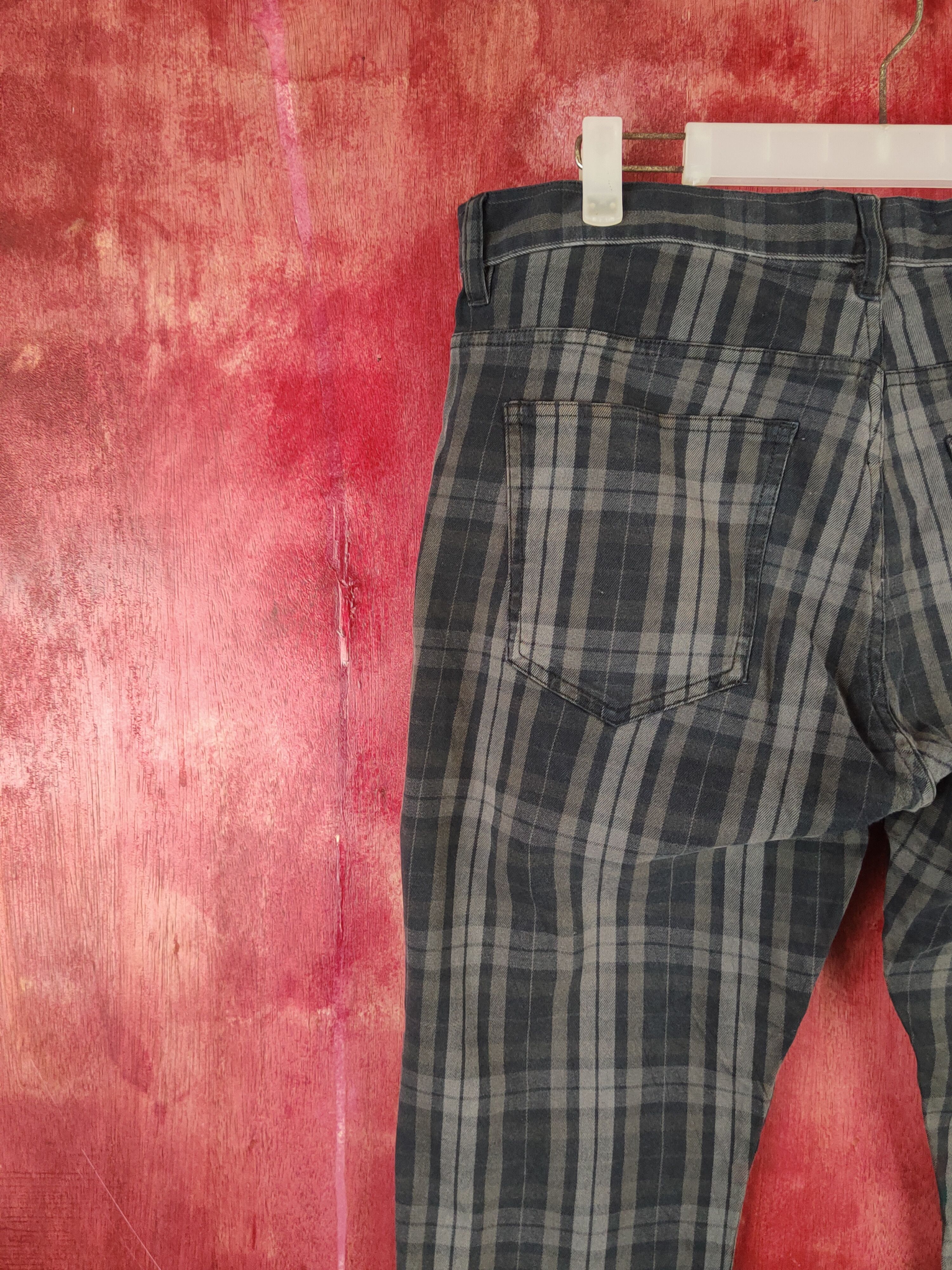 Japanese Brand × Vintage Ikka Black Faded stripe vintage Casual Pants #S1714 Size US 32 / EU 48 - 9 Thumbnail