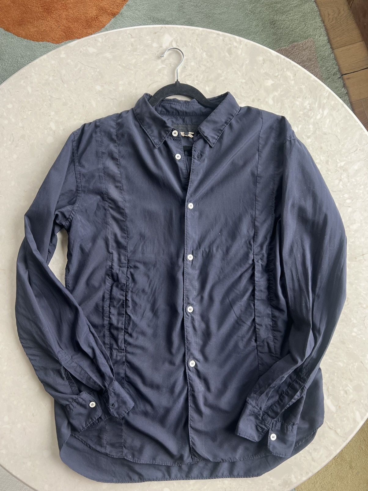 Comme des Garcons Comme Des Garcons Gomme Deux - Dark Navy Blue Shirt Size US L / EU 52-54 / 3 - 1 Thumbnail