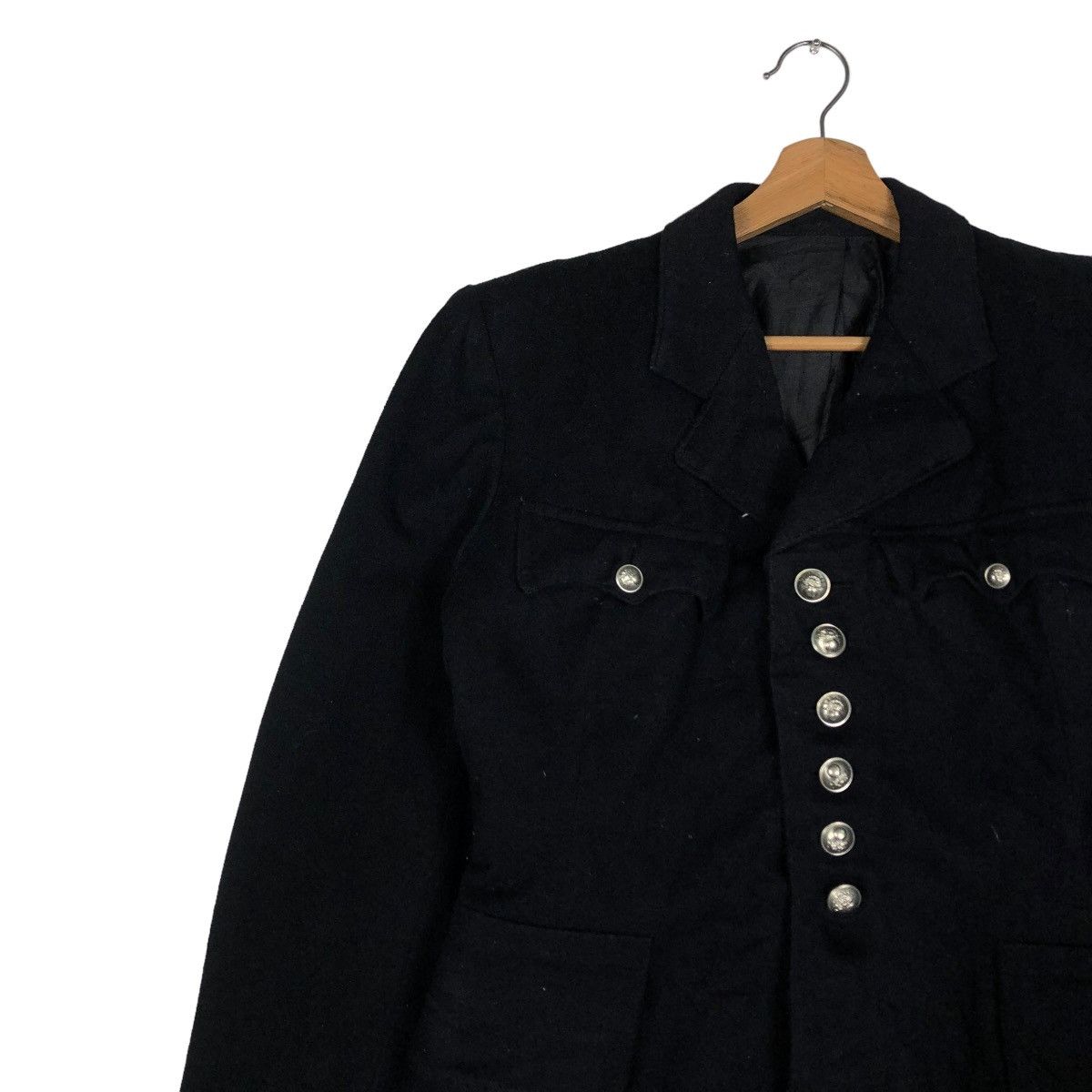 Vintage 🔥TRUE VINTAGE 60’s WOOL BUTTON JACKET MILITARY WEAR ARMY Size US M / EU 48-50 / 2 - 9 Thumbnail
