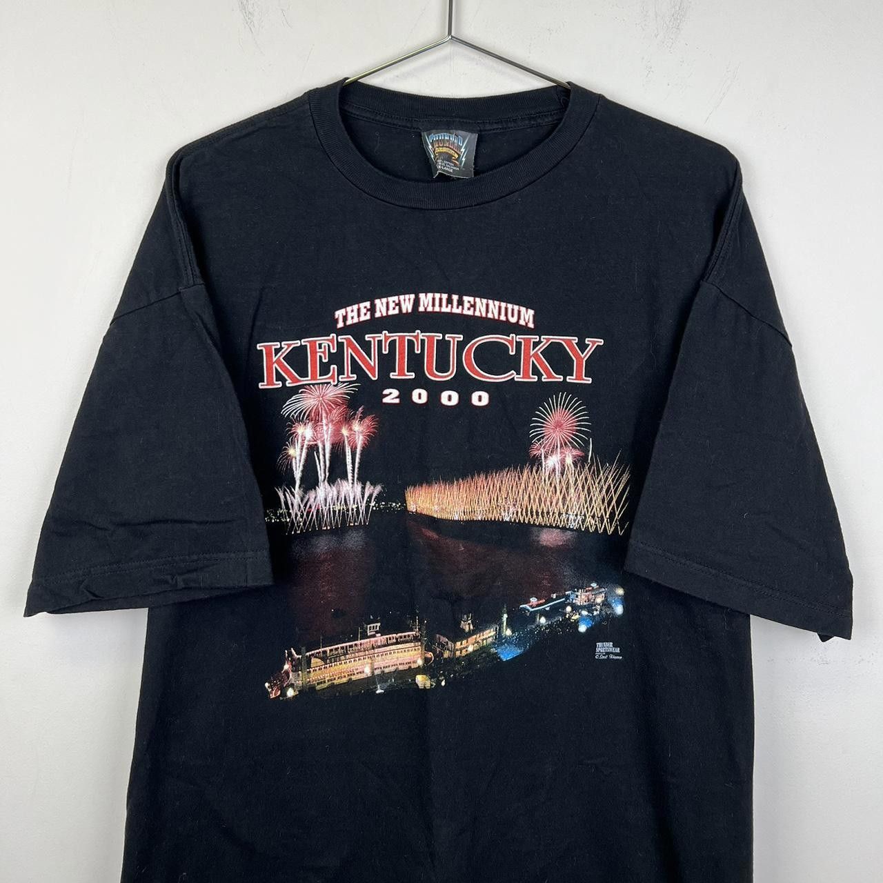 Designer Vintage Thunder Sportswear Kentucky 2000 T-Shirt 2XL Size US XXL / EU 58 / 5 - 2 Thumbnail