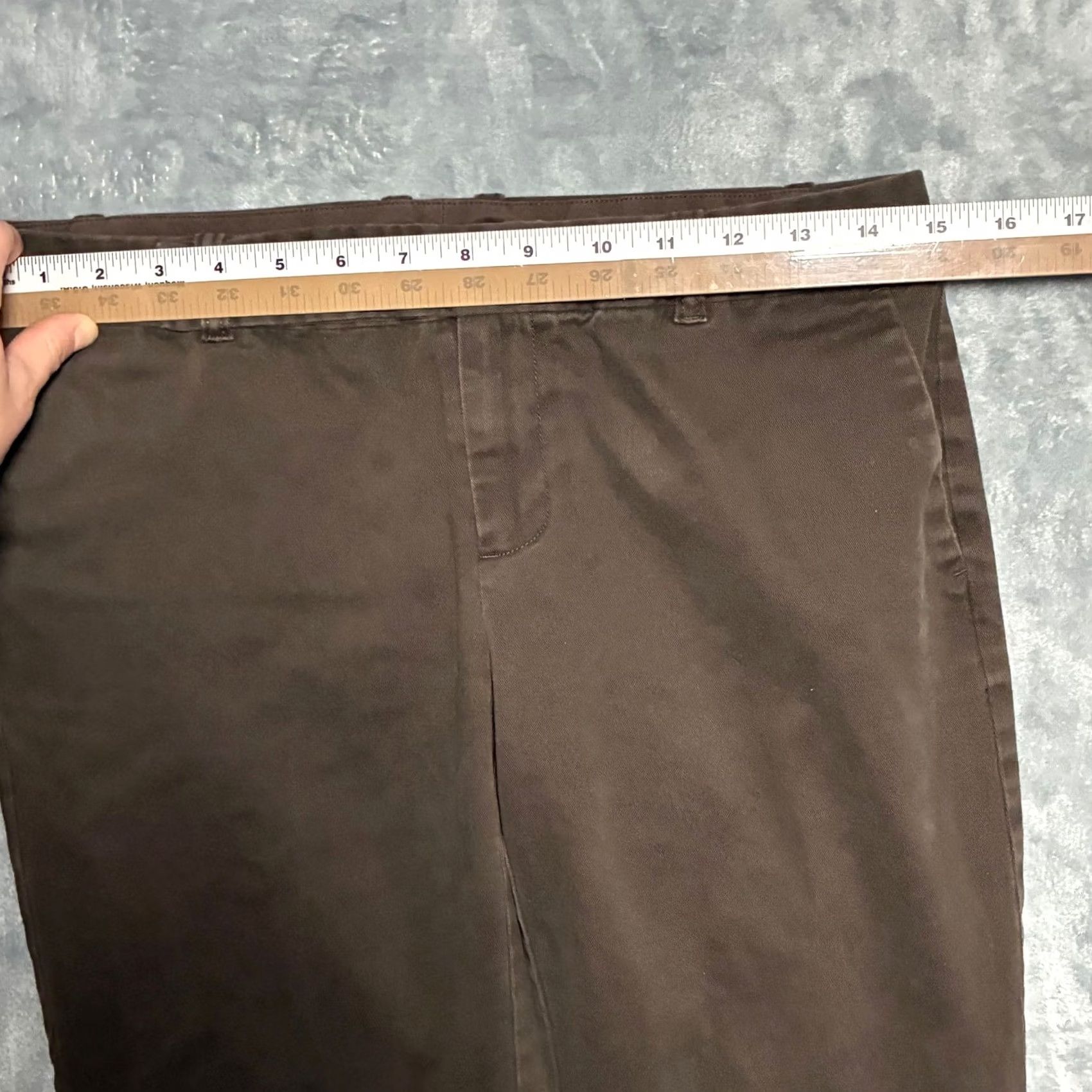 Gap GAP Pants Women Brown Bootcut 4 Regular Stretch Khaki Front Flat Twill Pockets Dress Work Casual Adult Womens Size 27" / US 4 / IT 40 - 6 Thumbnail