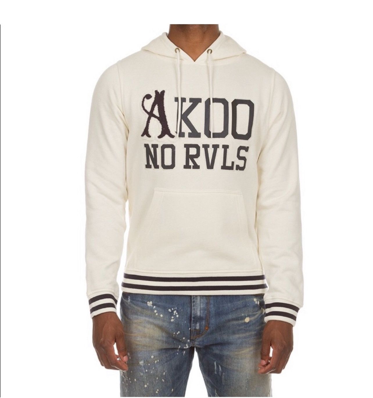 AKOO Men’s Ivory Akoo hoodie Size US XL / EU 56 / 4 - 1 Thumbnail