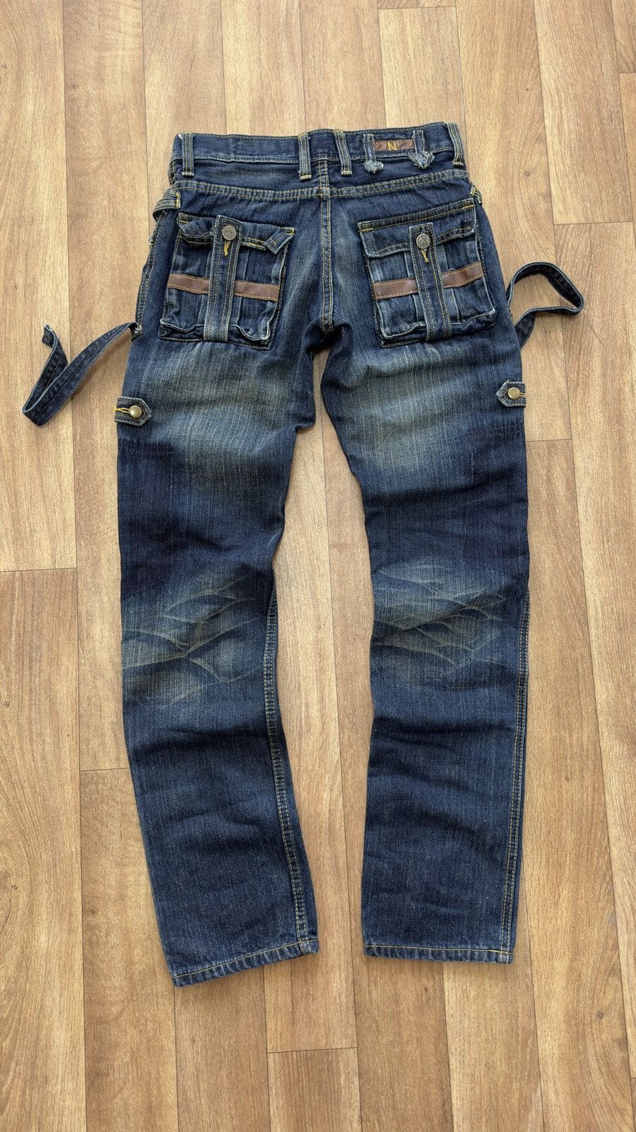 Japanese Brand Rare Vintage Brand Jeans De Art Tactical Flared Jeans 1990s Size US 31 - 11 Thumbnail