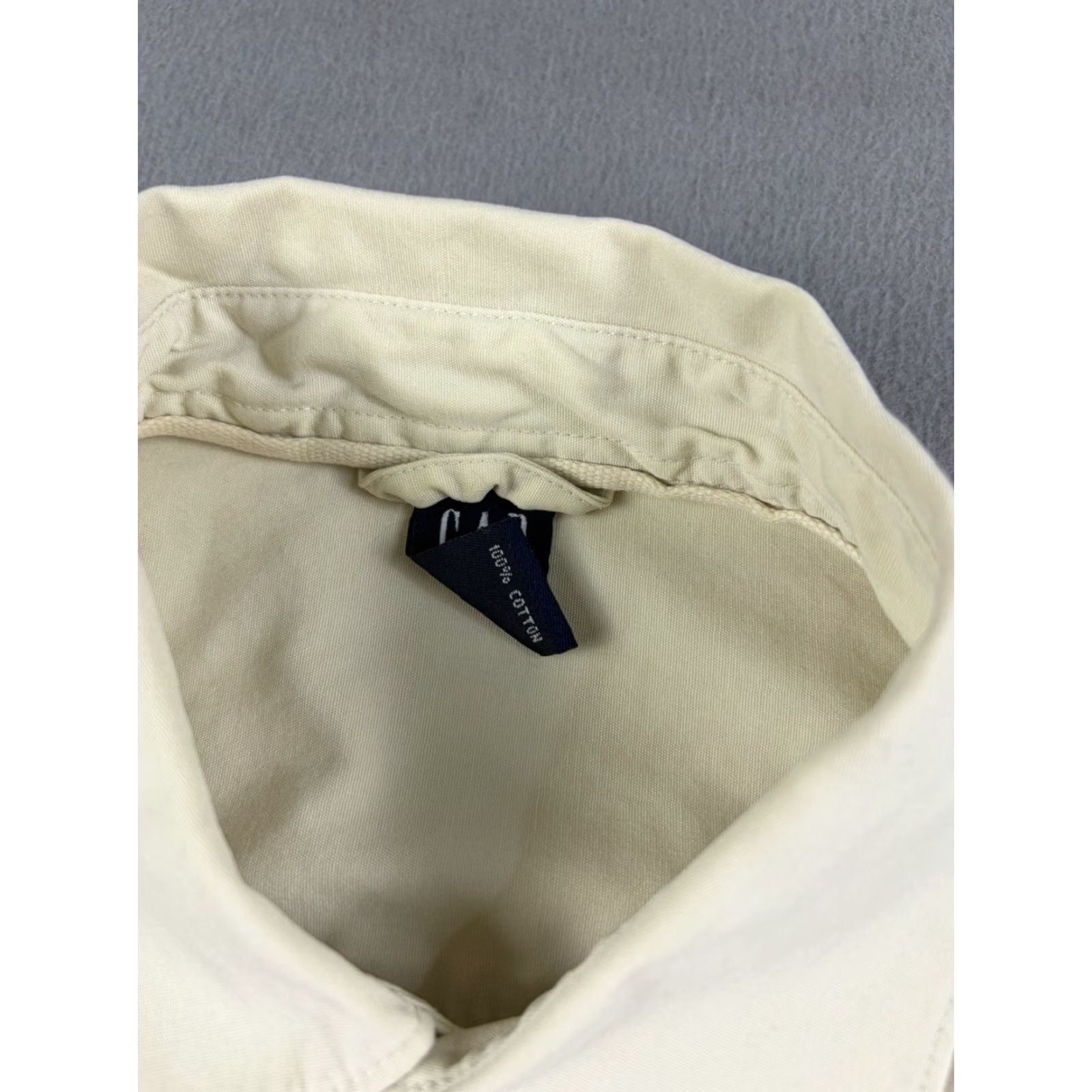 Gap VINTAGE Gap Shirt Men’s S Beige Short Sleeve Button-Up Workwear Cotton Size US S / EU 44-46 / 1 - 4 Thumbnail