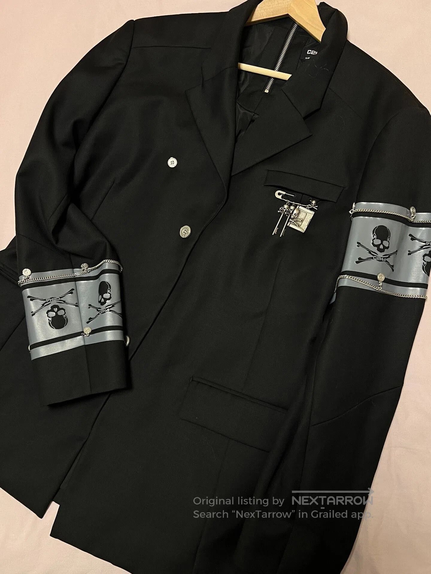 Mastermind Japan C2H4 x Mastermind Japan MMJ Wool Blazer. Size US XL / EU 56 / 4 - 1 Thumbnail