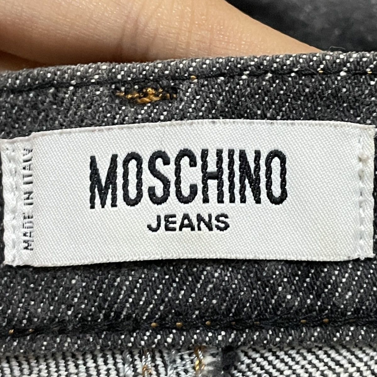 14th Addiction Very Rare Design Vintage Brand Moschino Flared Jeans 1990s Size US 29 - 9 Thumbnail