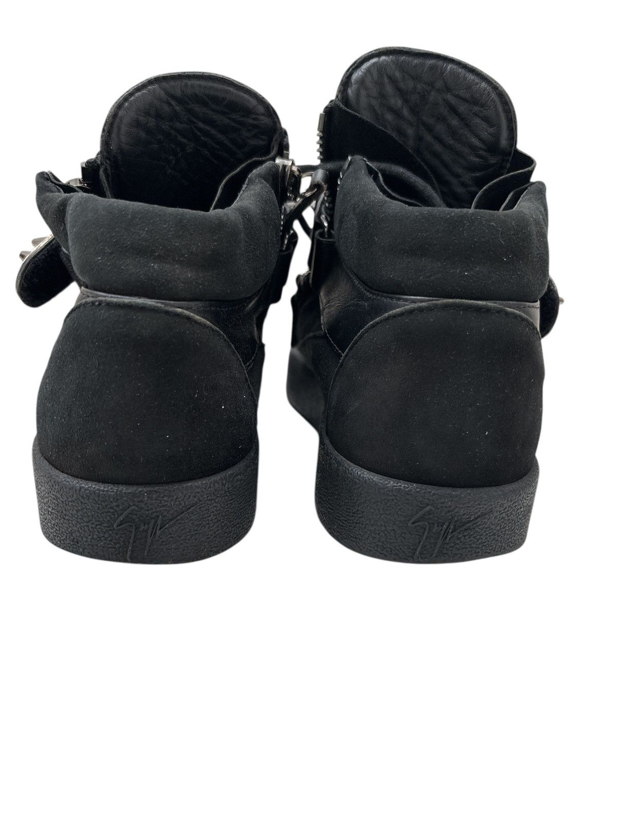 Giuseppe Zanotti Gunmetal Spike Studded Sneakers Size US 8 / EU 41 - 5 Thumbnail