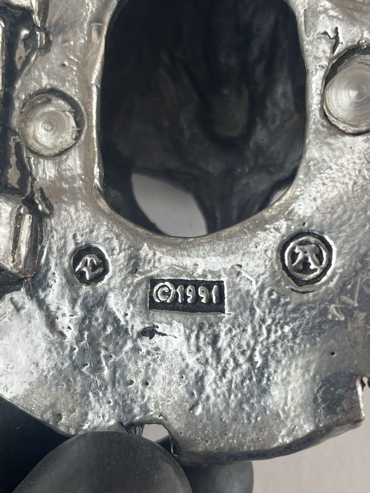 Vintage Norse Goth Ossa Ravenhead Helmet Warrior 3D Belt Buckle 1991 Size ONE SIZE - 13 Thumbnail