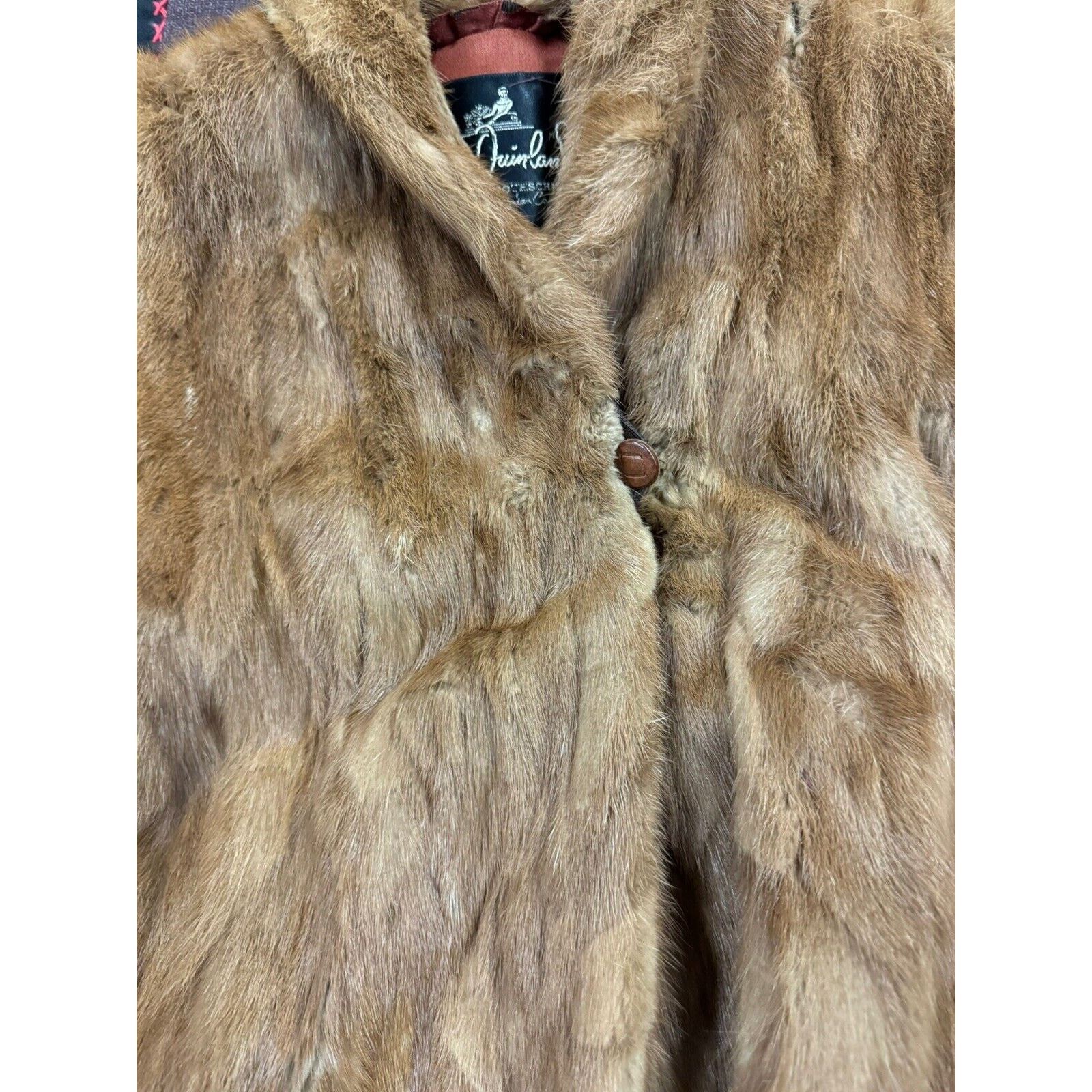 Other True Vintage 1950s Brown Mink Coat Winter Mob Boss Women’s M Size M / US 6-8 / IT 42-44 - 7 Thumbnail