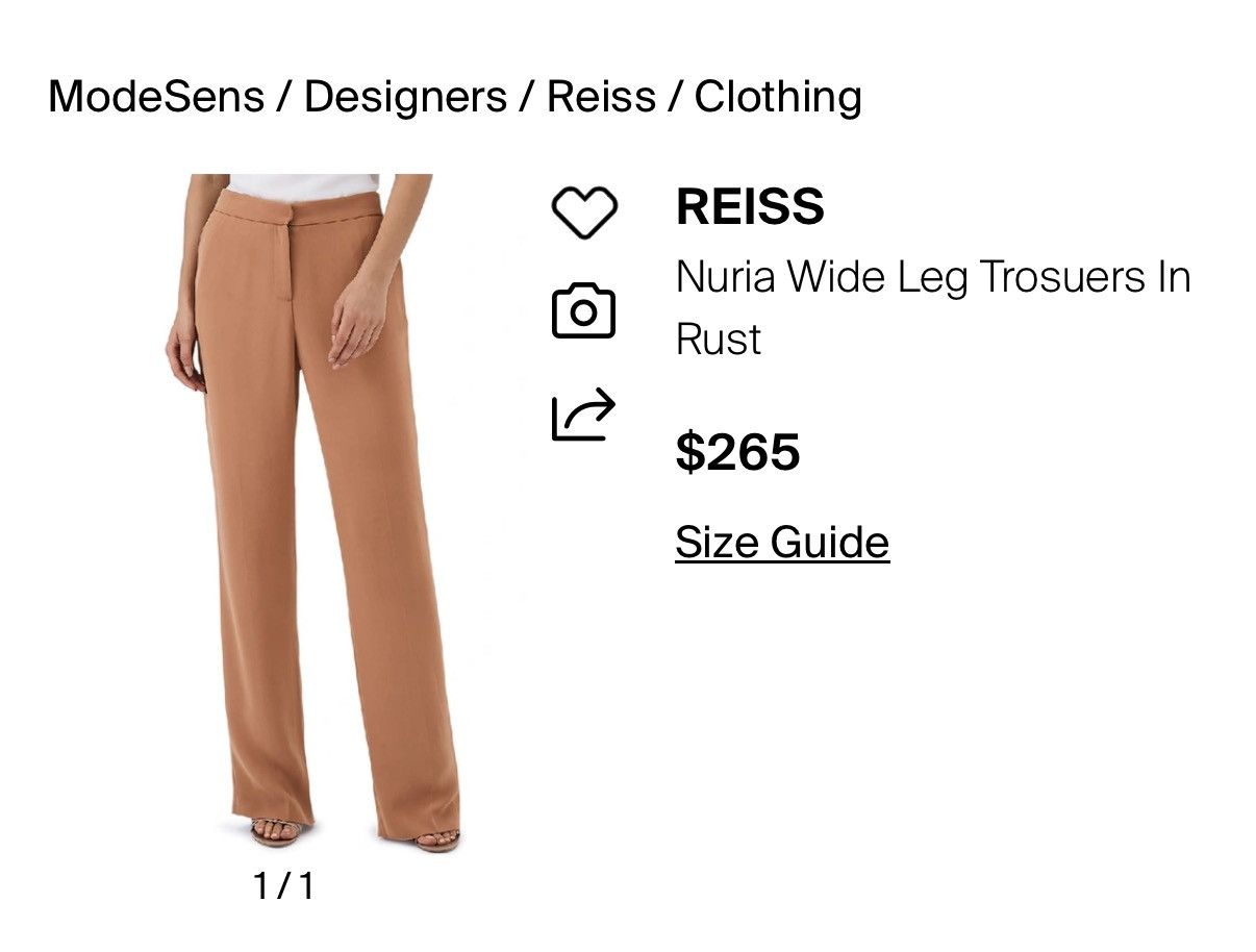 Reiss Reiss Nuria Wide Leg Trousers Size 2 Size 26" / US 2 / IT 38 - 5 Thumbnail