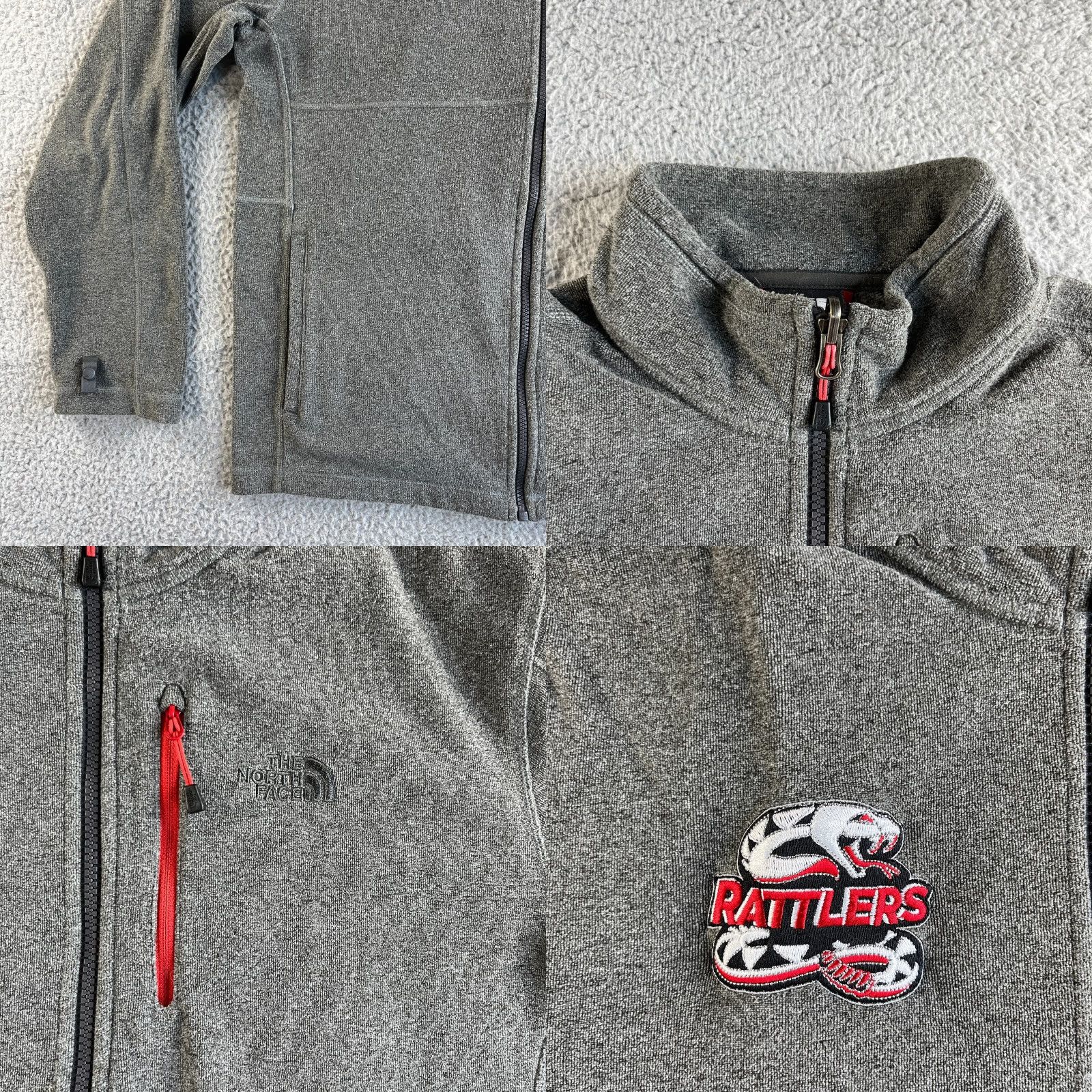 The North Face The North Face Jacket Mens Medium Gray Full Zip Fleece Polartec Classic Rattlers Athleisure Outdoor Sports Size US M / EU 48-50 / 2 - 8 Thumbnail