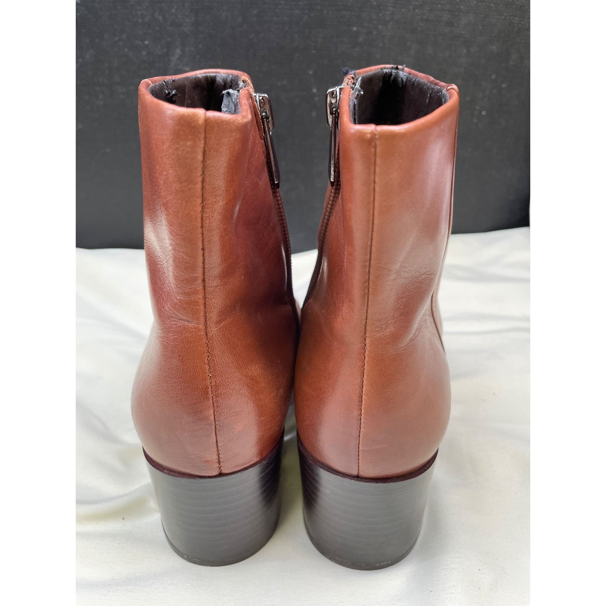 Sam Edelman Sam Edelman Womens Brown Leather Ankle Boots Shoes SIze 6.5 Size US 6.5 / IT 36.5 - 4 Thumbnail