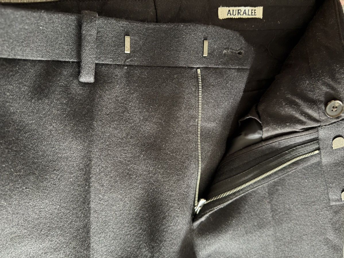 Auralee 25 A/W Light Melton Narrow Slacks