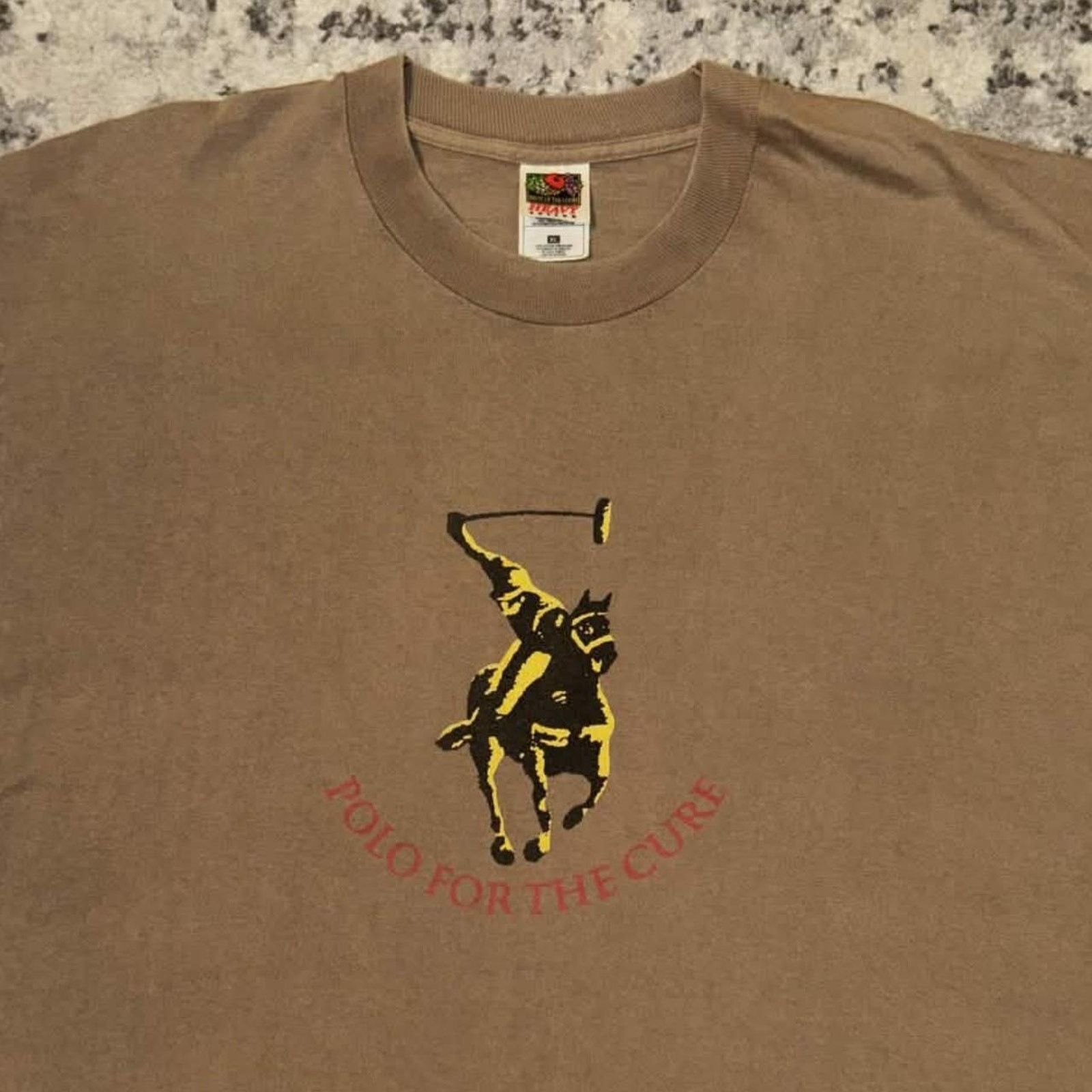 Vintage 90s Polo For The Cure Leukemia Shirt Size US XL / EU 56 / 4 - 5 Thumbnail