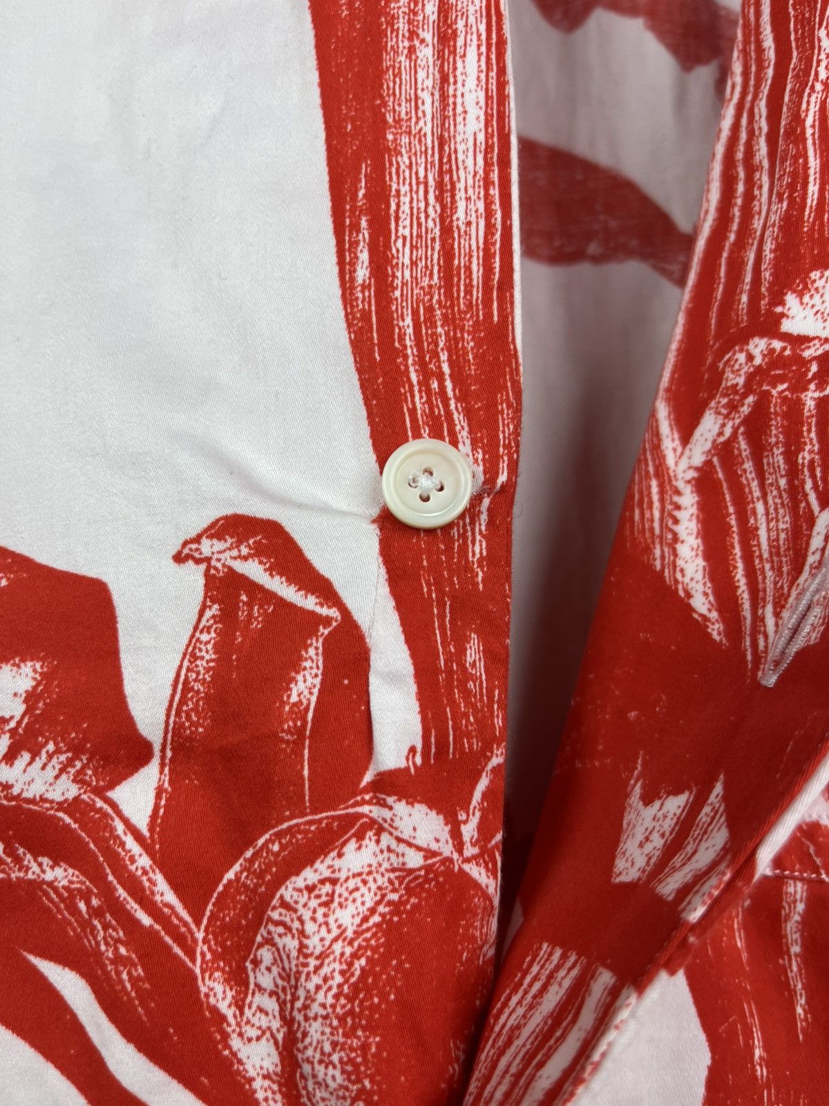 Givenchy Givenchy x MMW Iris Floral Flower Logo Button Up Shirt Rare Size US M / EU 48-50 / 2 - 13 Thumbnail