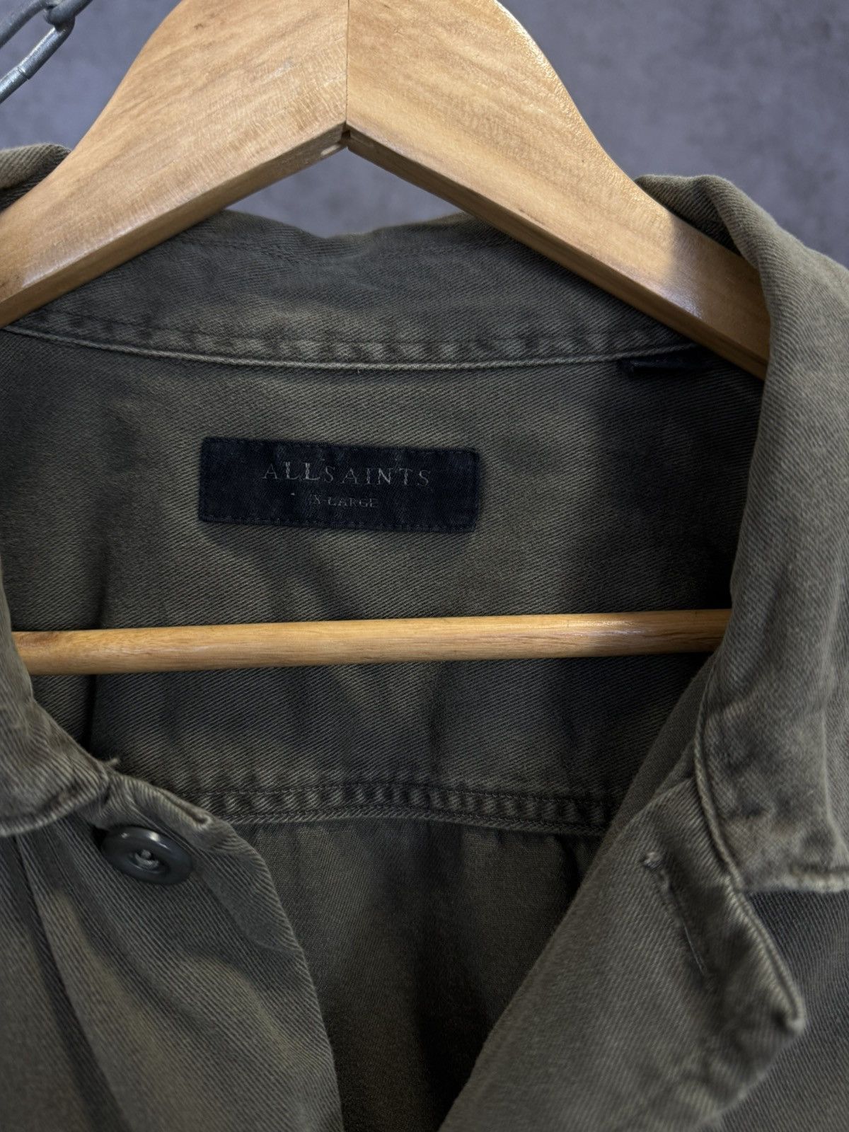 Allsaints Allsaints designer military double pocket shirt Size US XL / EU 56 / 4 - 4 Thumbnail