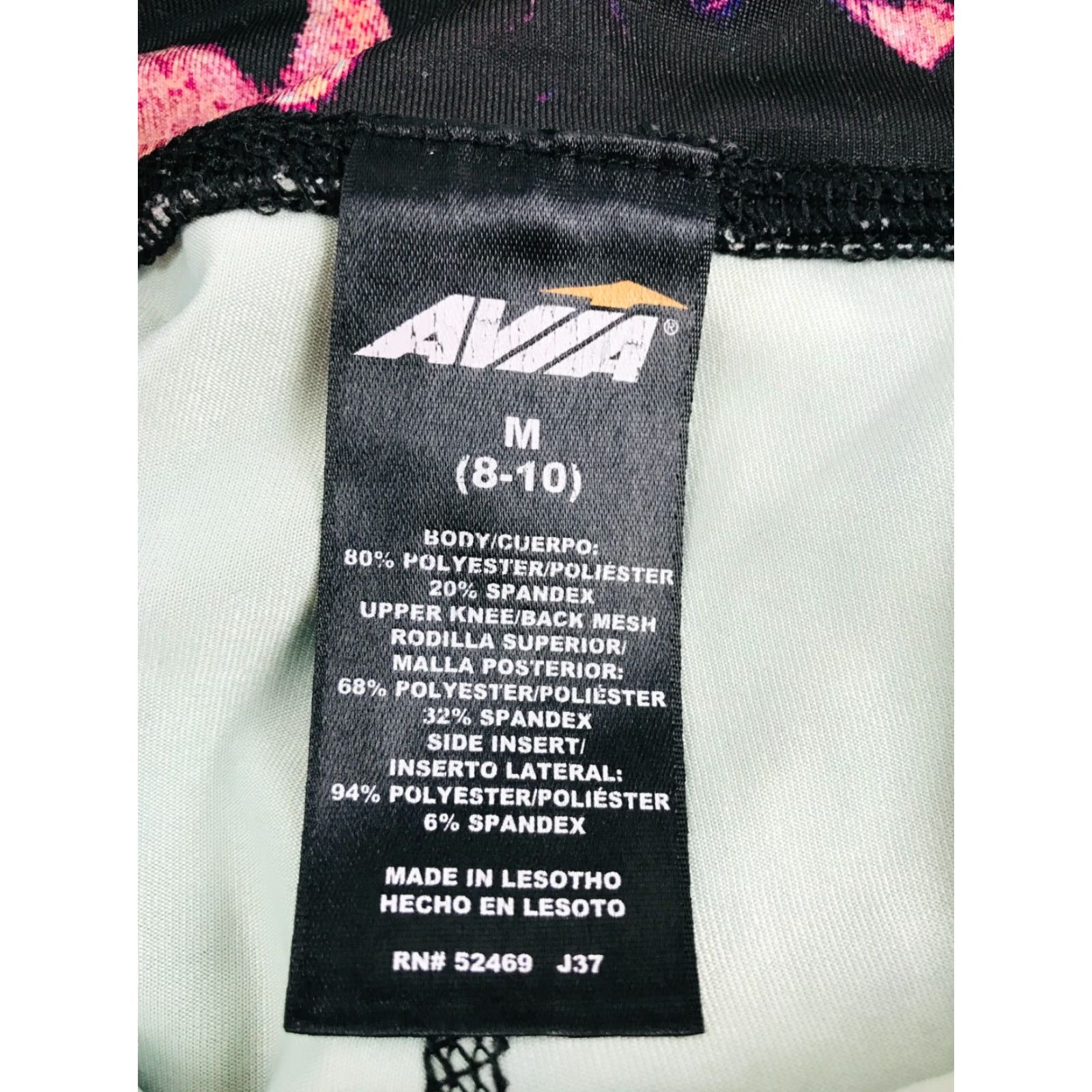 Avia VINTAGE Avia Yoga Pants Women's M Black Capri Stretch Waistband Geometric Athletic Activewear 90s Mens Womens? Size 32" / US 10 / IT 46 - 6 Thumbnail