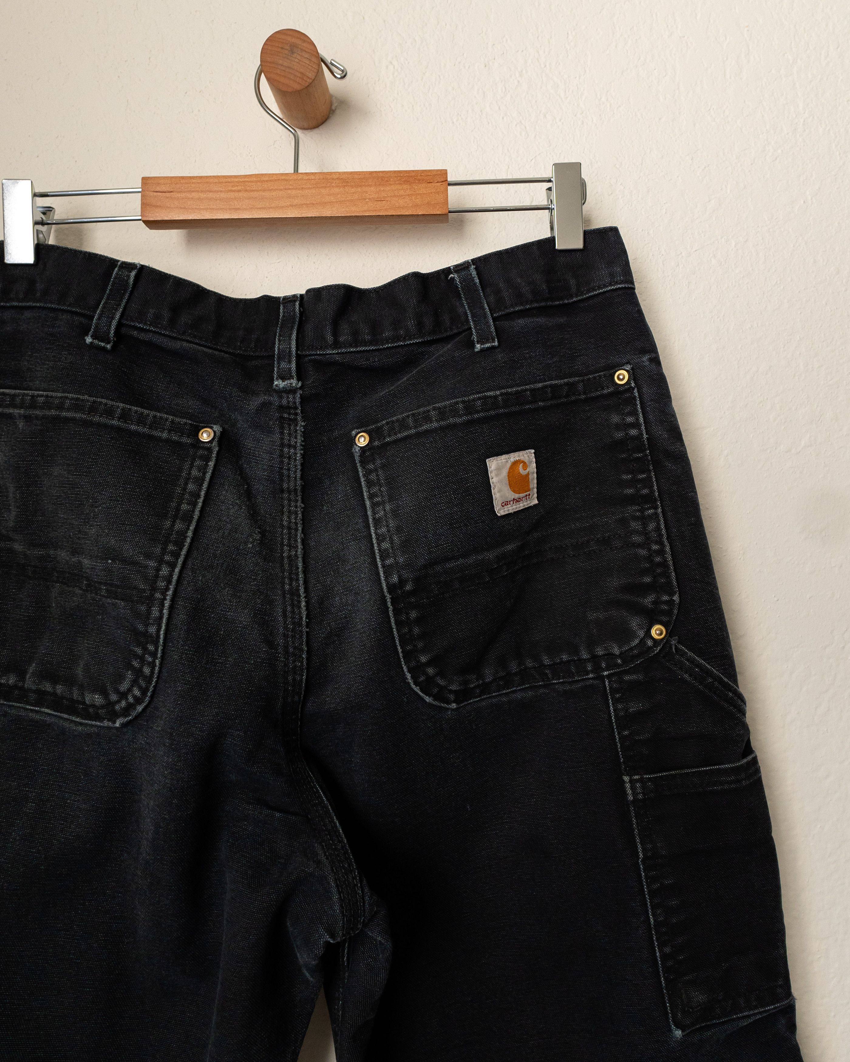 Carhartt Vintage Carhartt Double Knee Pants Faded Black Distressed Size US 32 / EU 48 - 4 Thumbnail