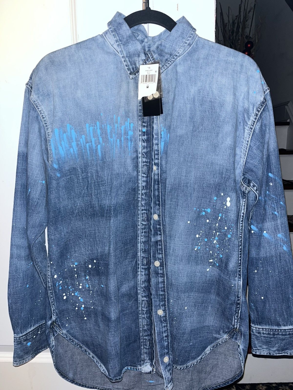 Lauren Ralph Lauren Paint Splatter denim Shirt
