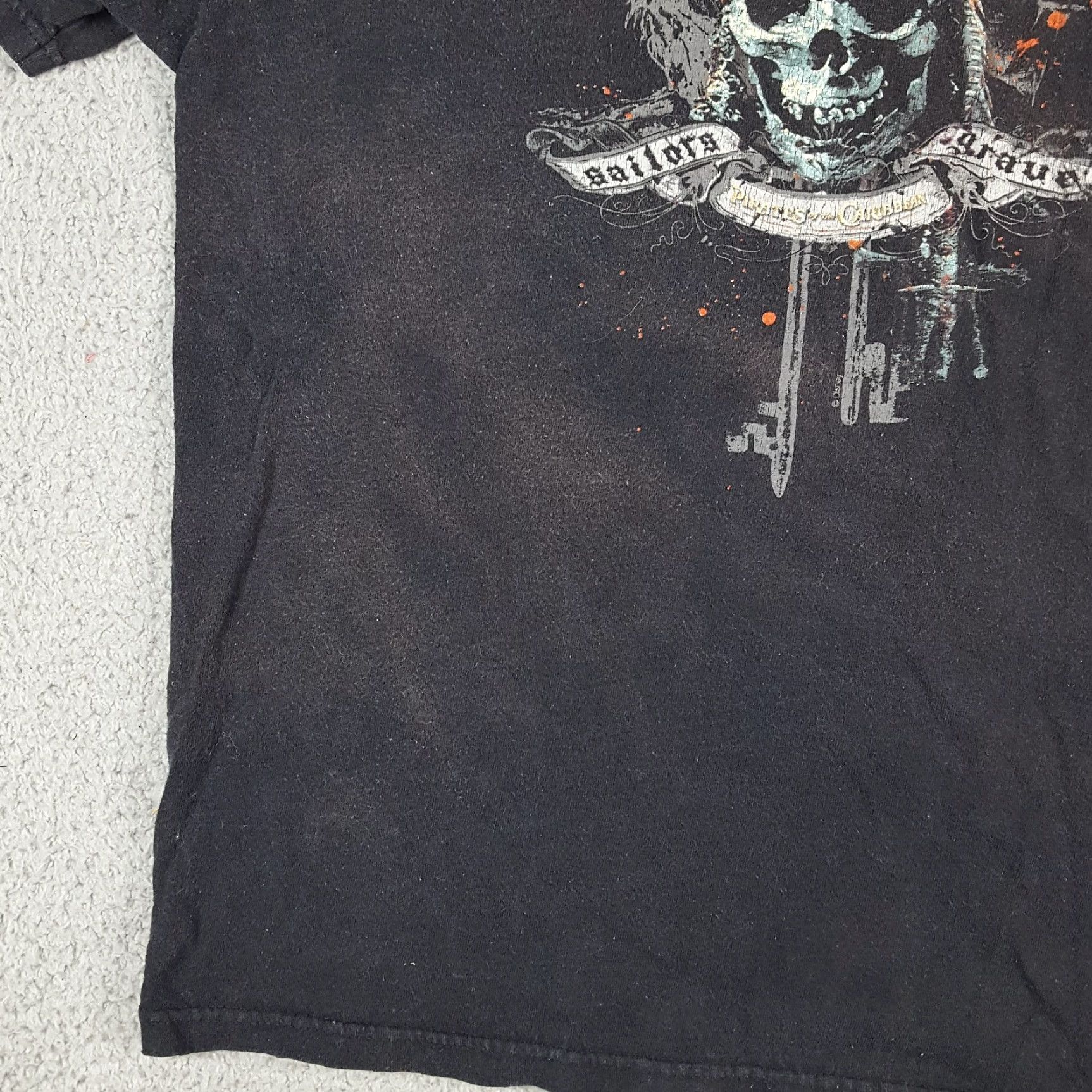 Vintage VINTAGE Pirates Of The Caribbean T-Shirt Men L Black 2000s Promo Y2K Grunge 90s Vintage Shirt Size US L / EU 52-54 / 3 - 4 Thumbnail